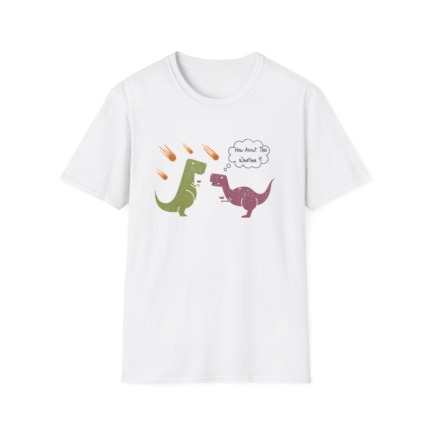 Funny T-Rex How About This Weather? Dino Puns T-Shirt