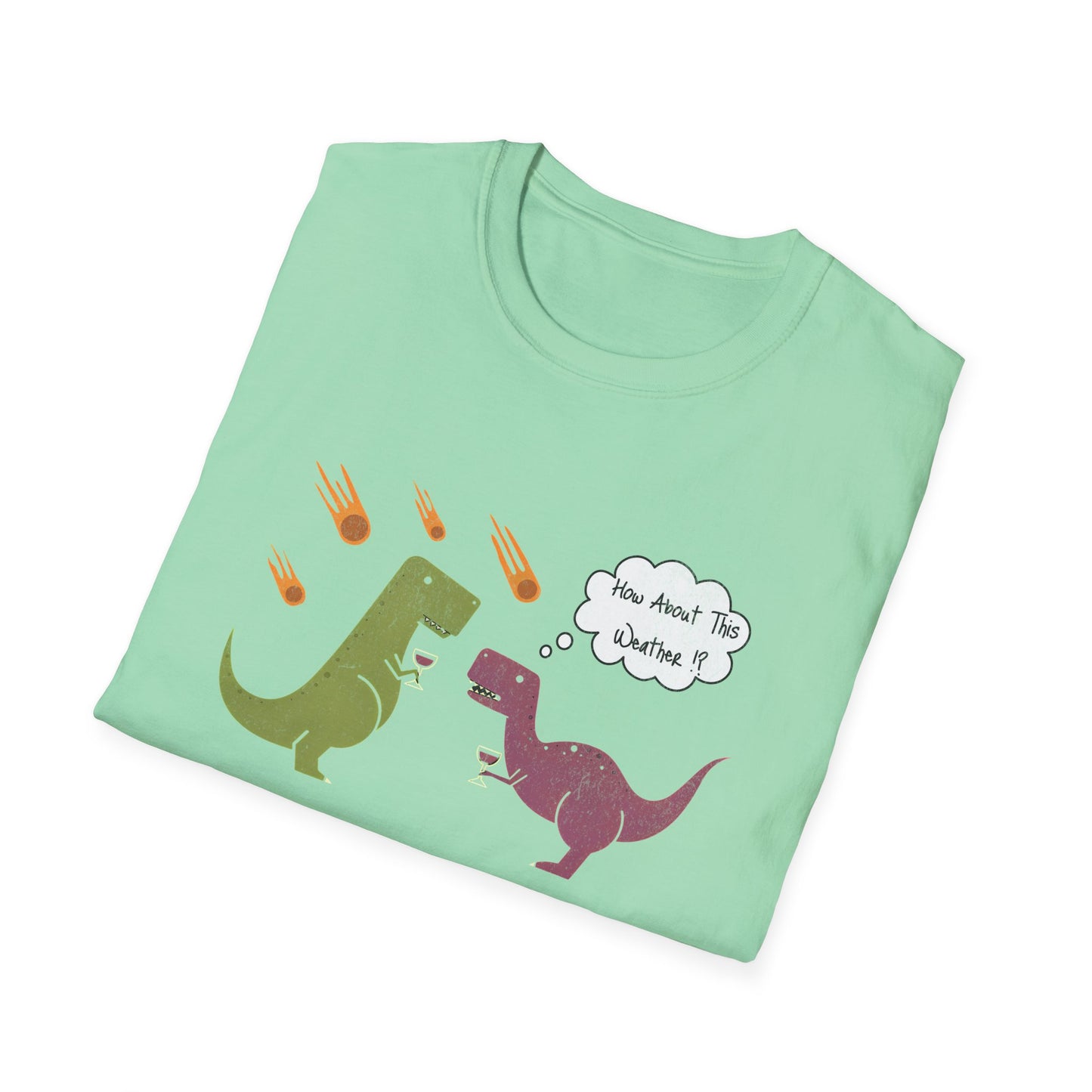 Funny T-Rex How About This Weather? Dino Puns T-Shirt
