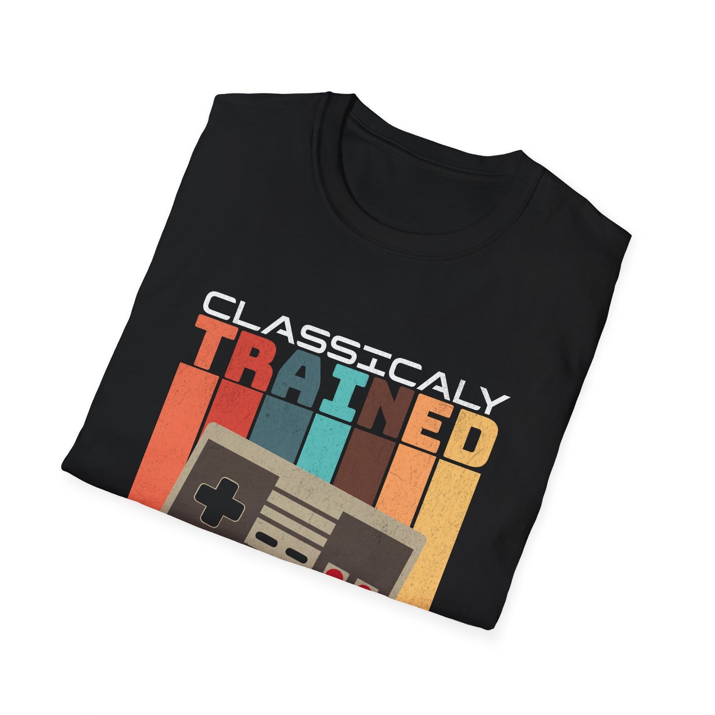 Retro Classically Trained on 8-Bit Quests Gamer T-Shirt