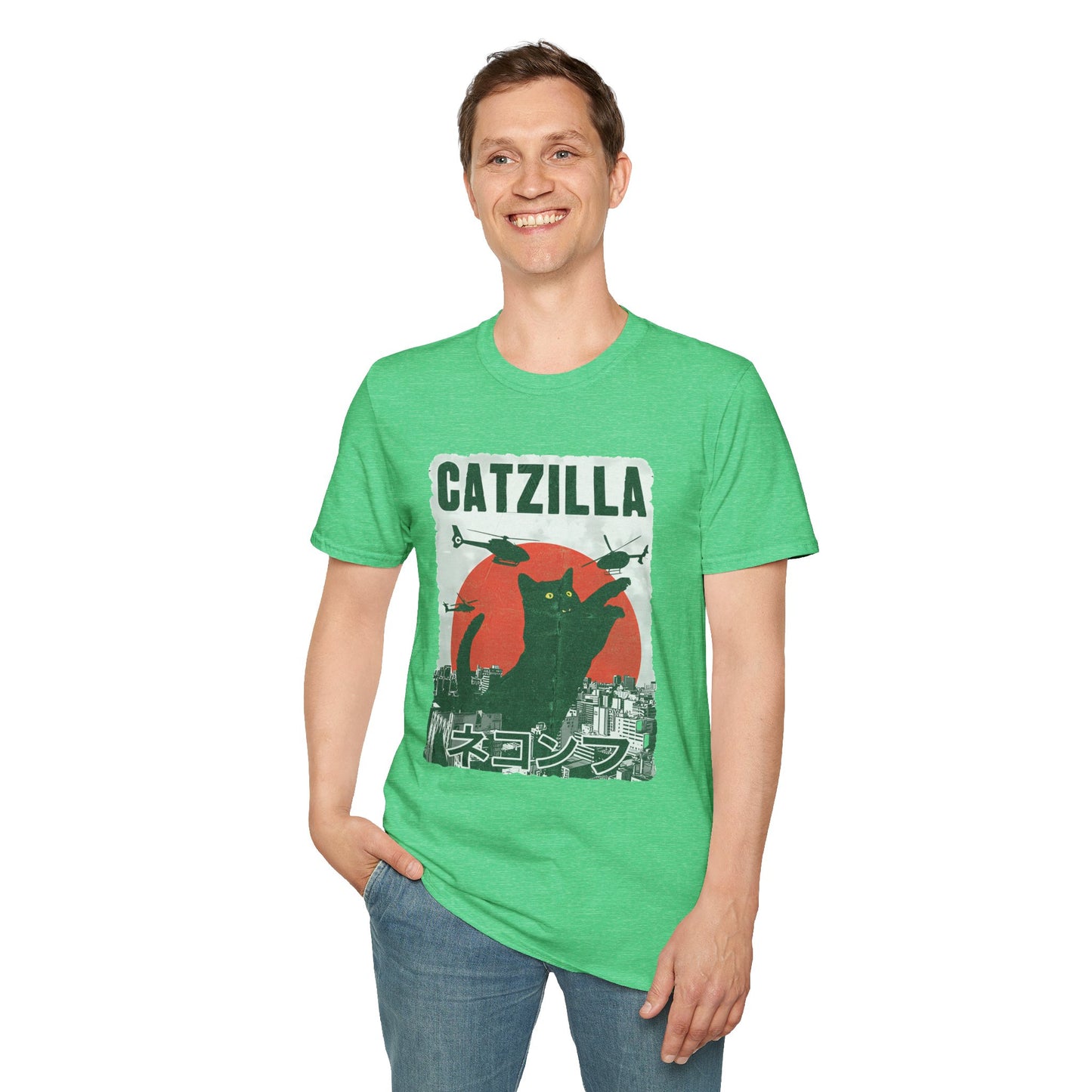 Catzilla Pop Culture Godzilla T-Shirt