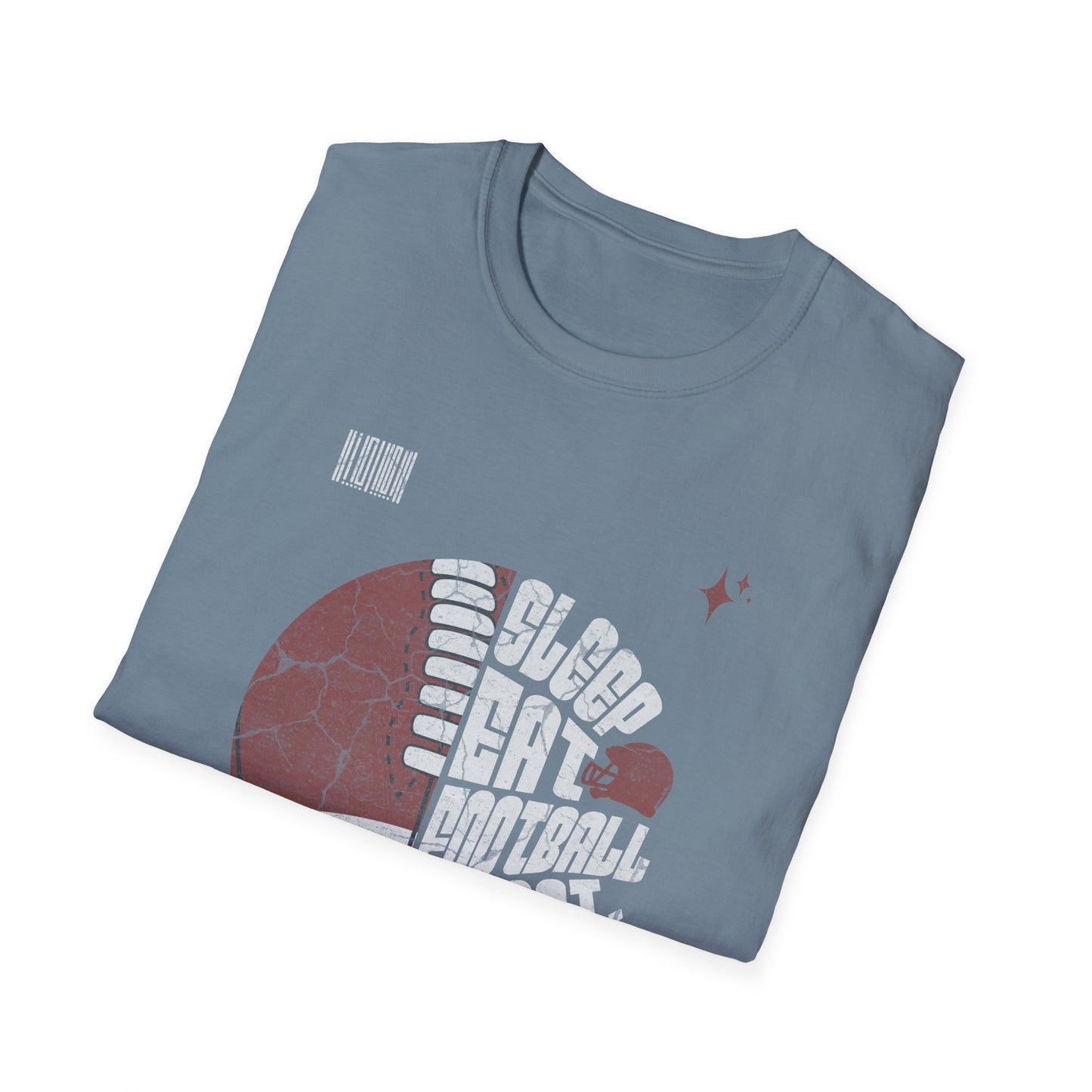 Eat Sleep Football Repeat Football Game Day T-Shirt
