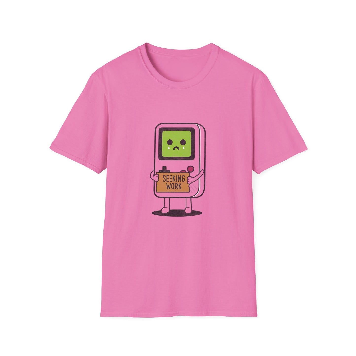 Seeking Work Funny Unemployed Retro Gamer T-Shirt