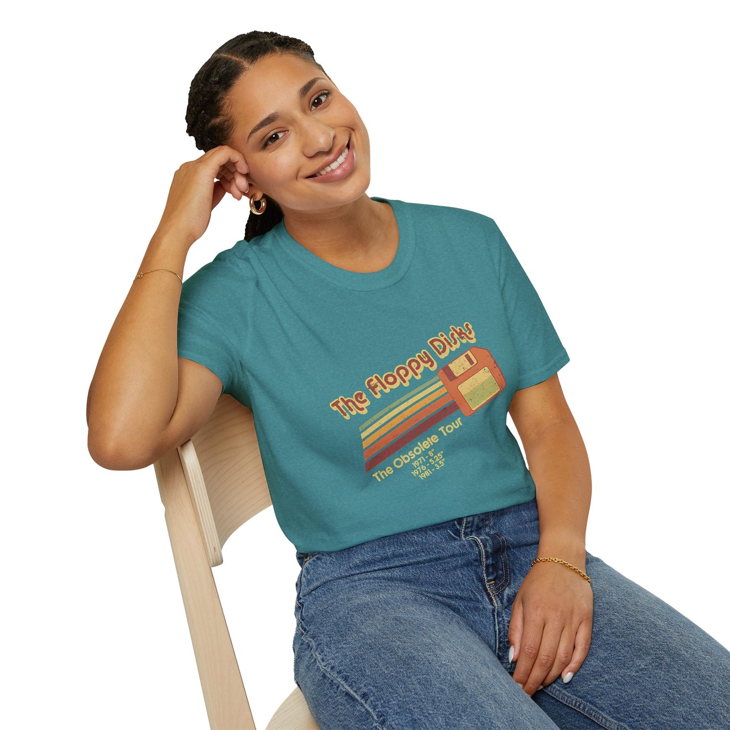 The Vintage Floppy Disk Retro Computer Throwback T-shirt