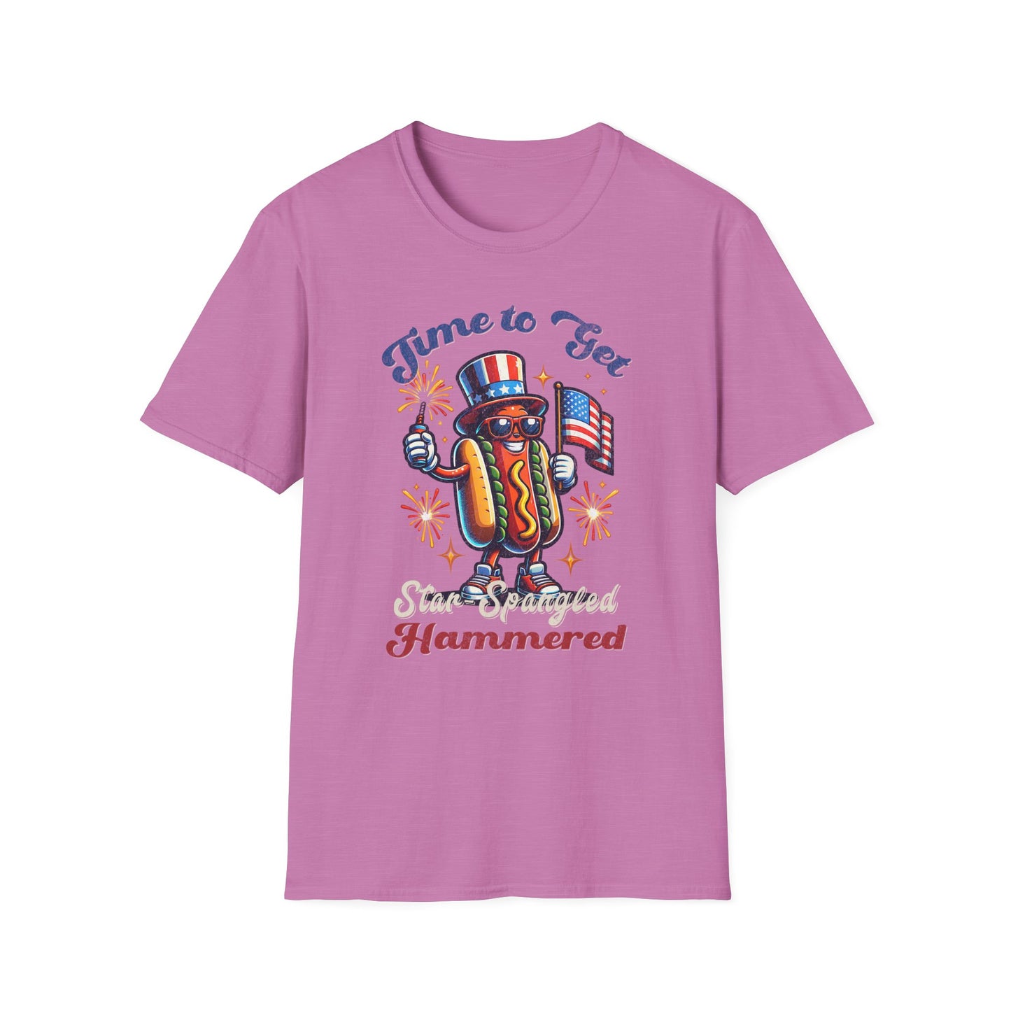 BBQ Hotdogs & Star-Spangled Shenanigans 4th of July T-shirt