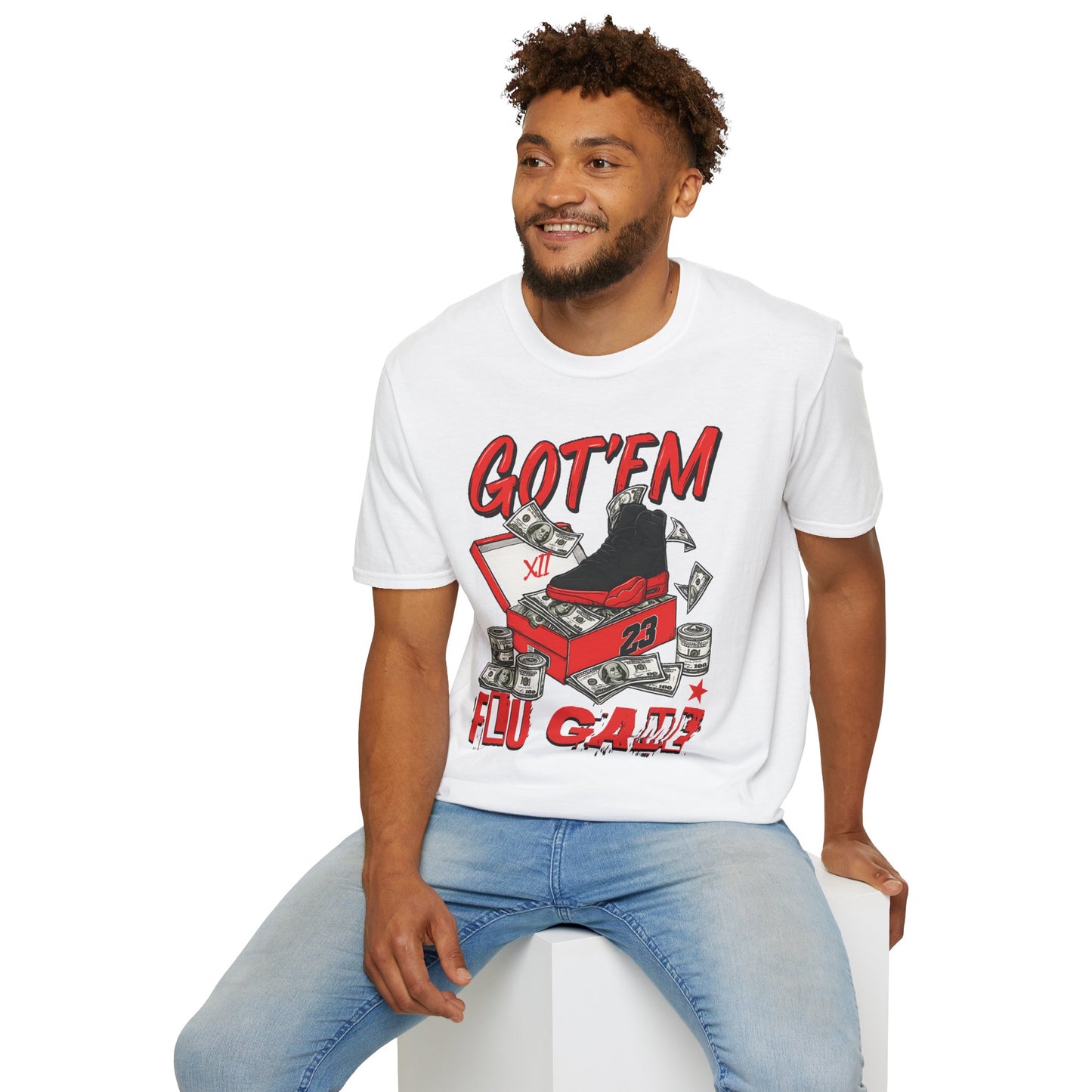 Streetwear Match Jordan 12 Retro Flu Game - XII Graffiti Sneakerhead T-Shirt