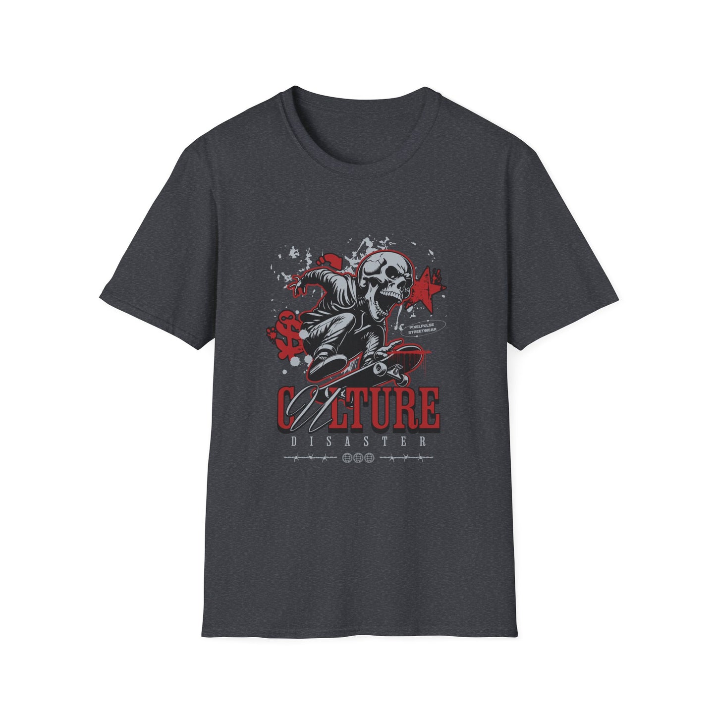 Culture is a Disaster Streetwear Funny Skull T-Shirt