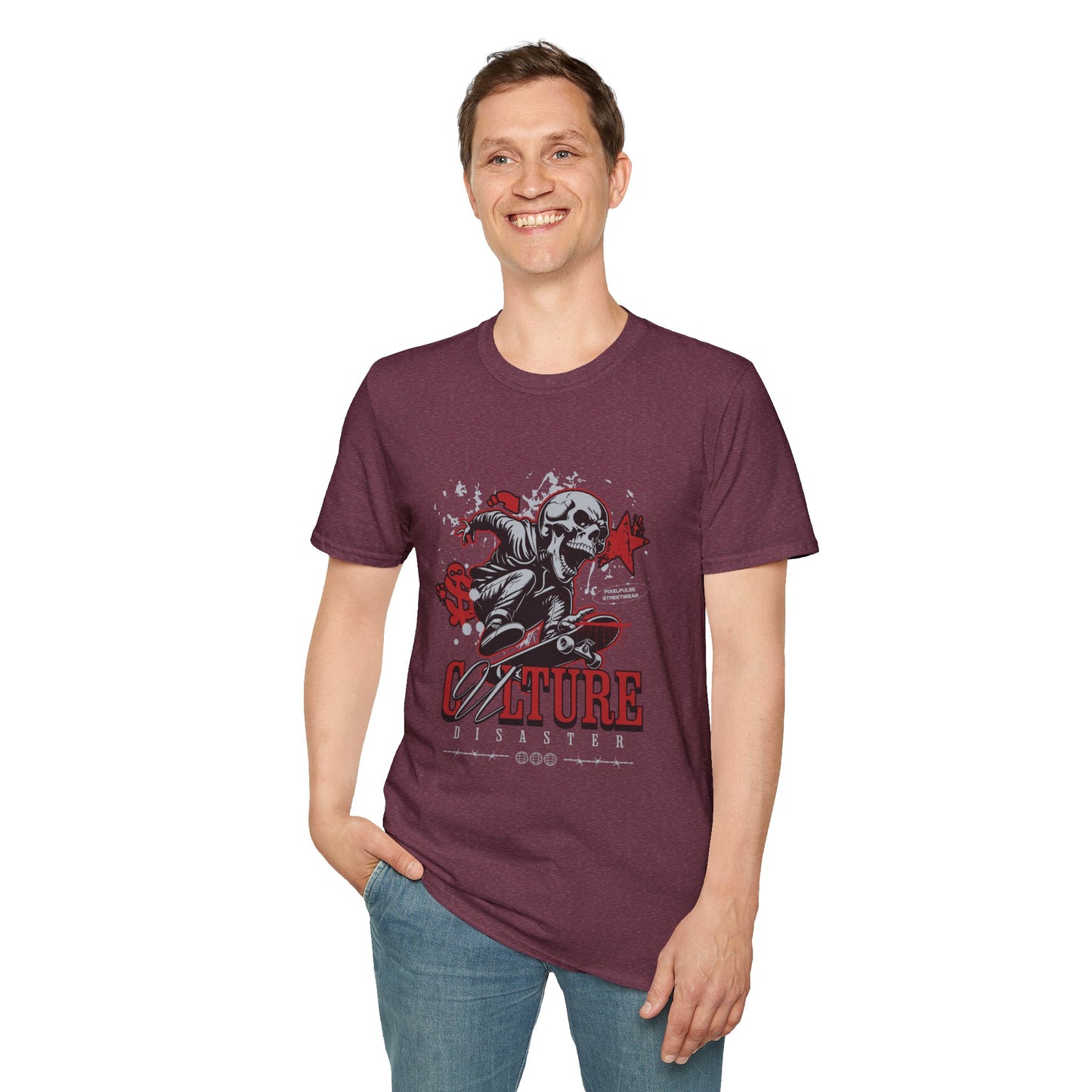 Culture is a Disaster Streetwear Funny Skull T-Shirt