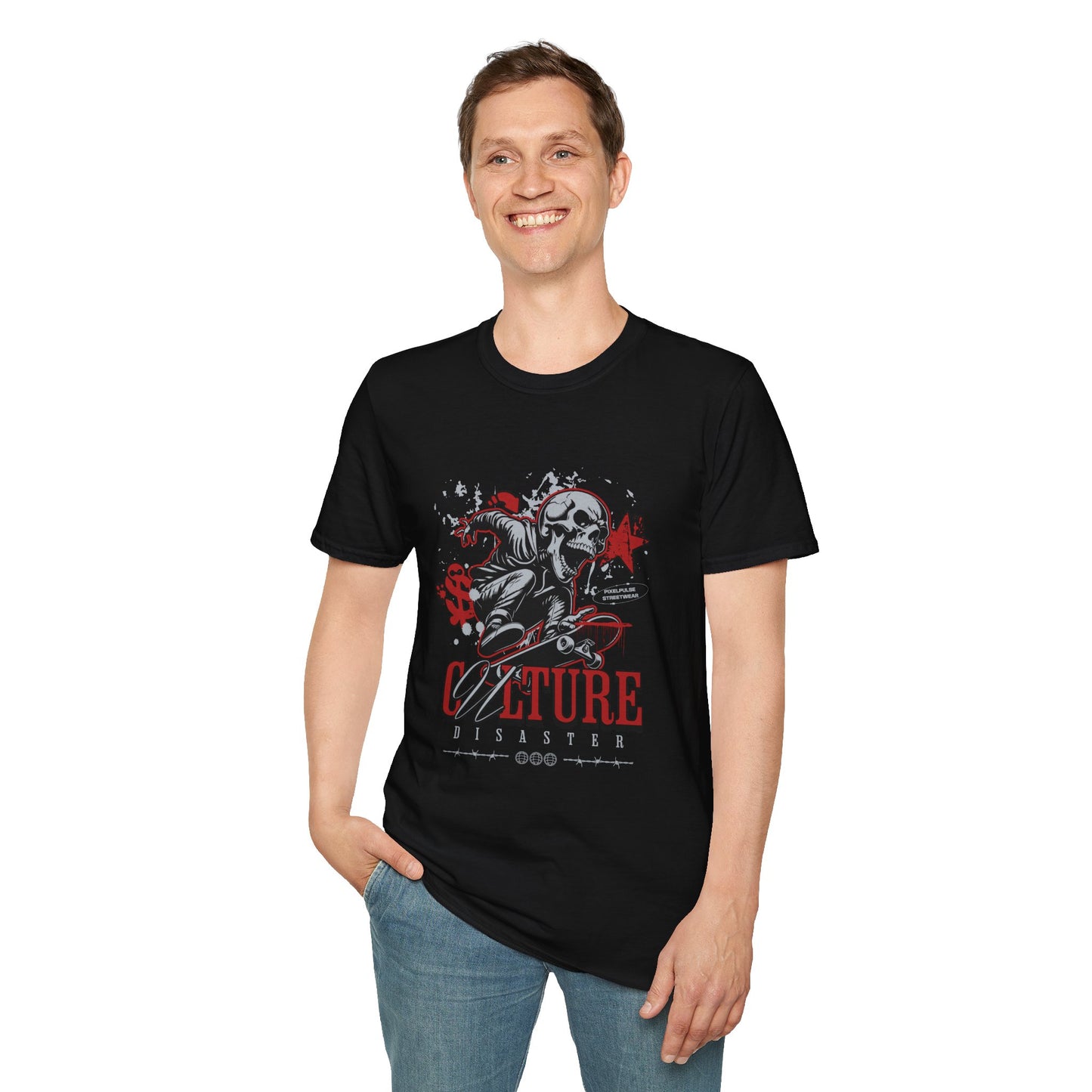 Culture is a Disaster Streetwear Funny Skull T-Shirt