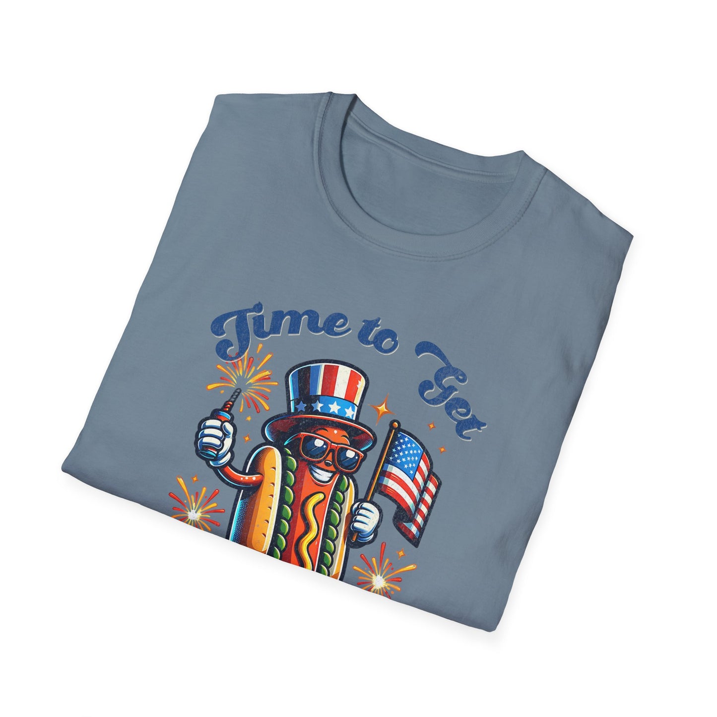 BBQ Hotdogs & Star-Spangled Shenanigans 4th of July T-shirt