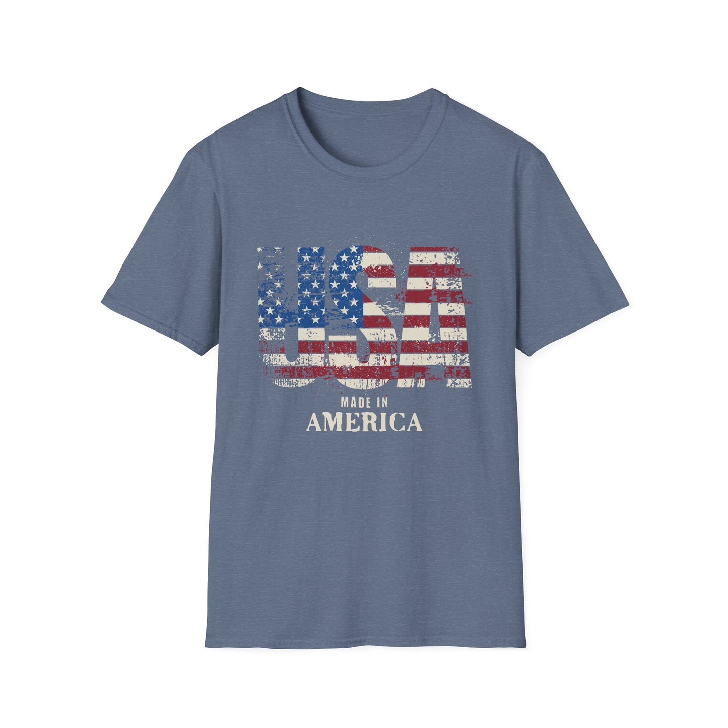 USA Pride US Flag Made in America 4th of July T-shirt