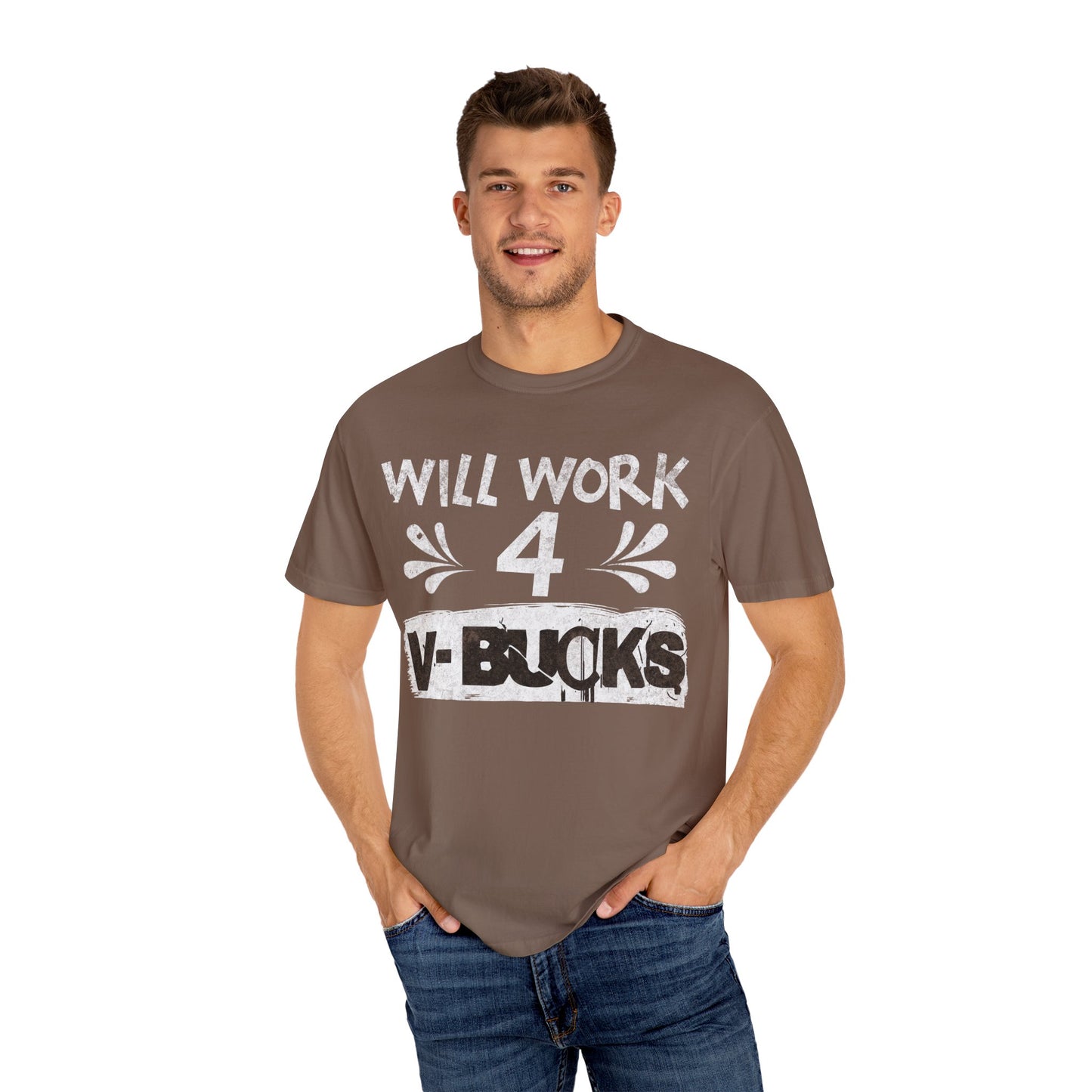 Will Work for V-Bucks Funny Gamer T-shirt