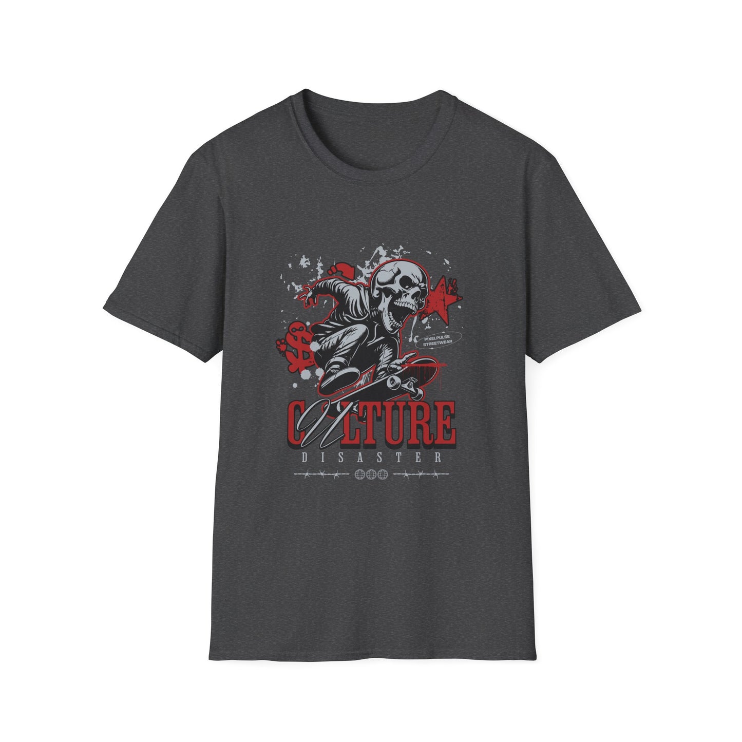 Culture is a Disaster Streetwear Funny Skull T-Shirt