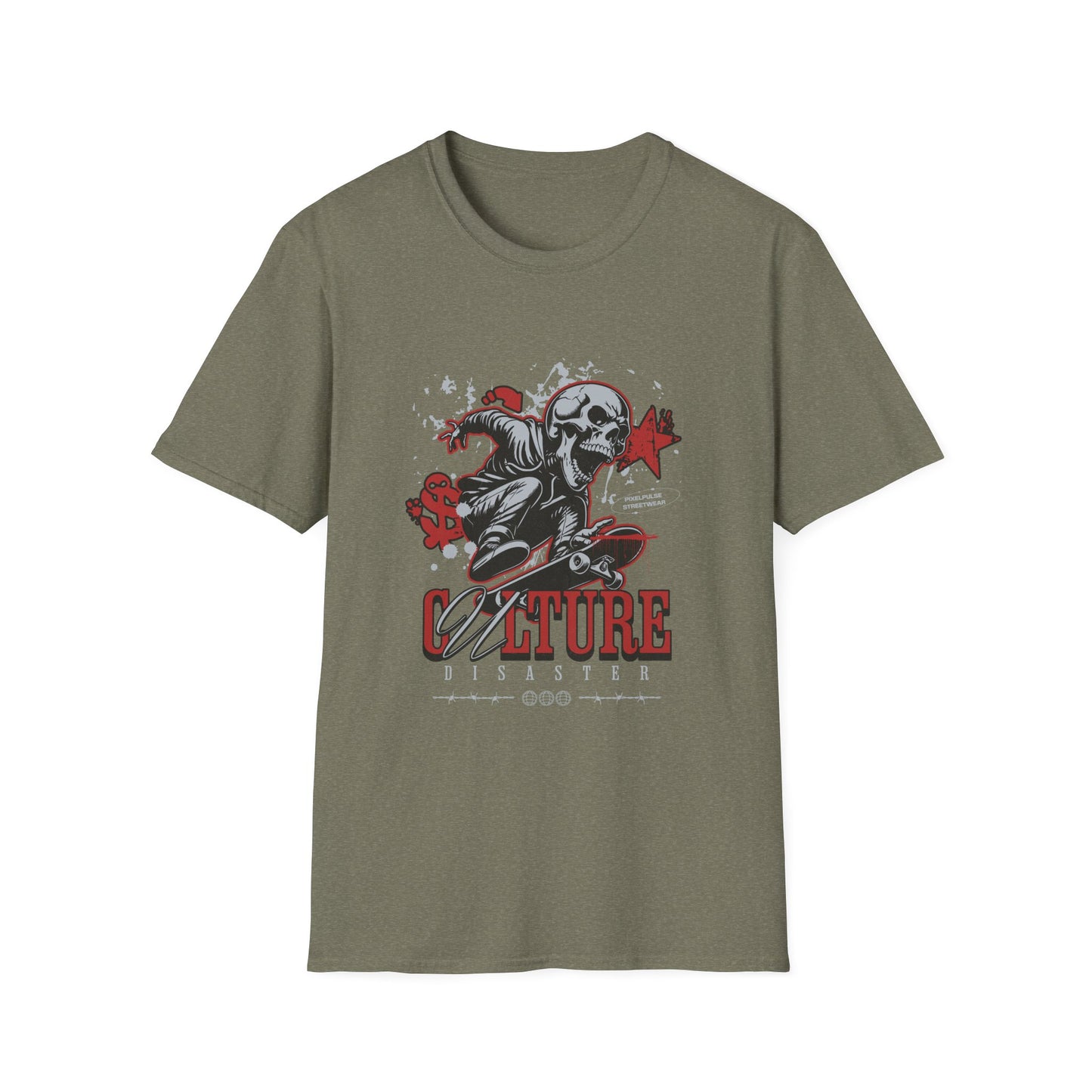 Culture is a Disaster Streetwear Funny Skull T-Shirt