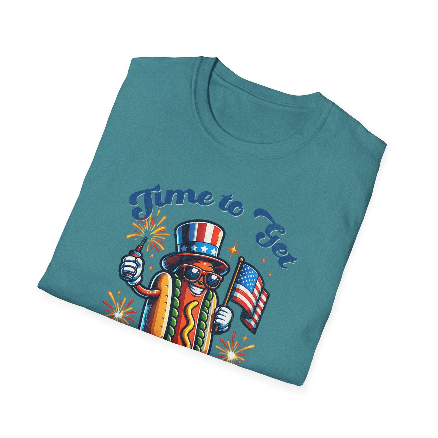 BBQ Hotdogs & Star-Spangled Shenanigans 4th of July T-shirt