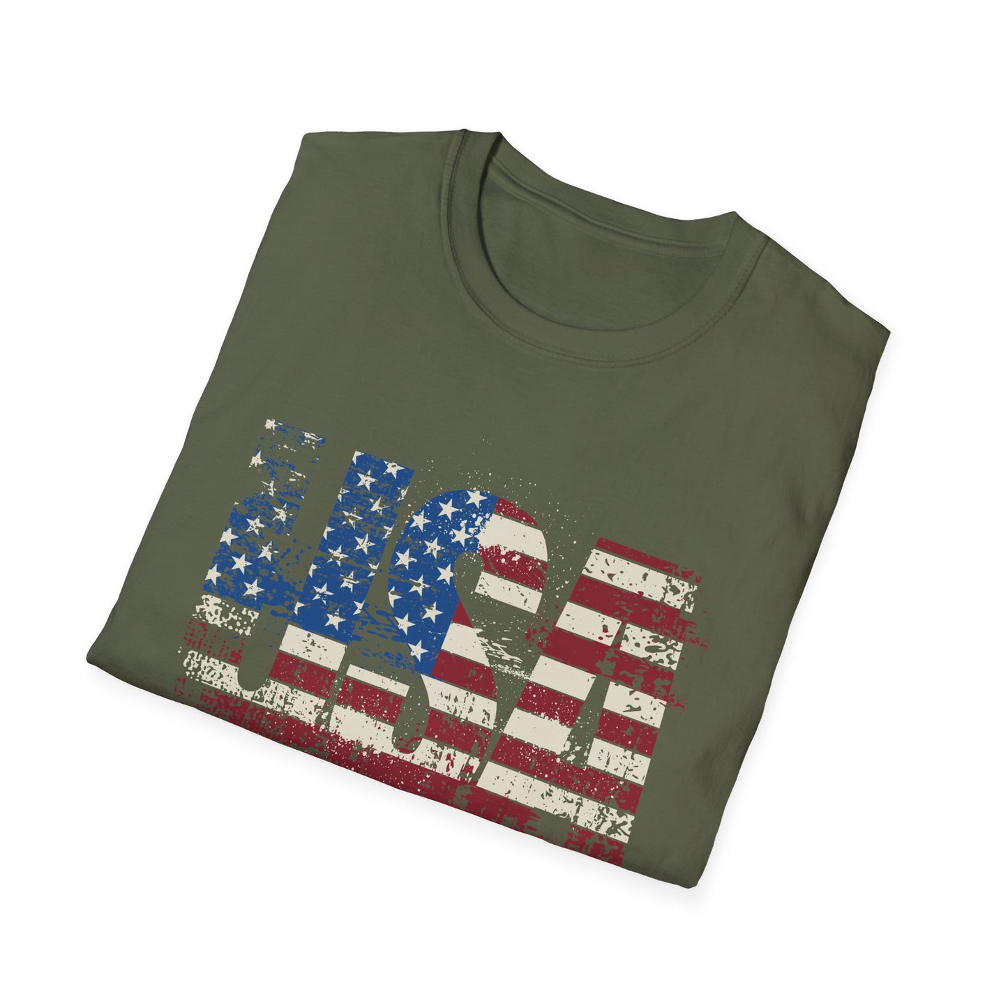 USA Pride US Flag Made in America 4th of July T-shirt