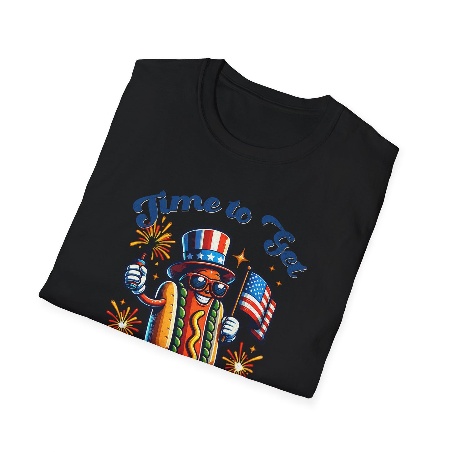 BBQ Hotdogs & Star-Spangled Shenanigans 4th of July T-shirt