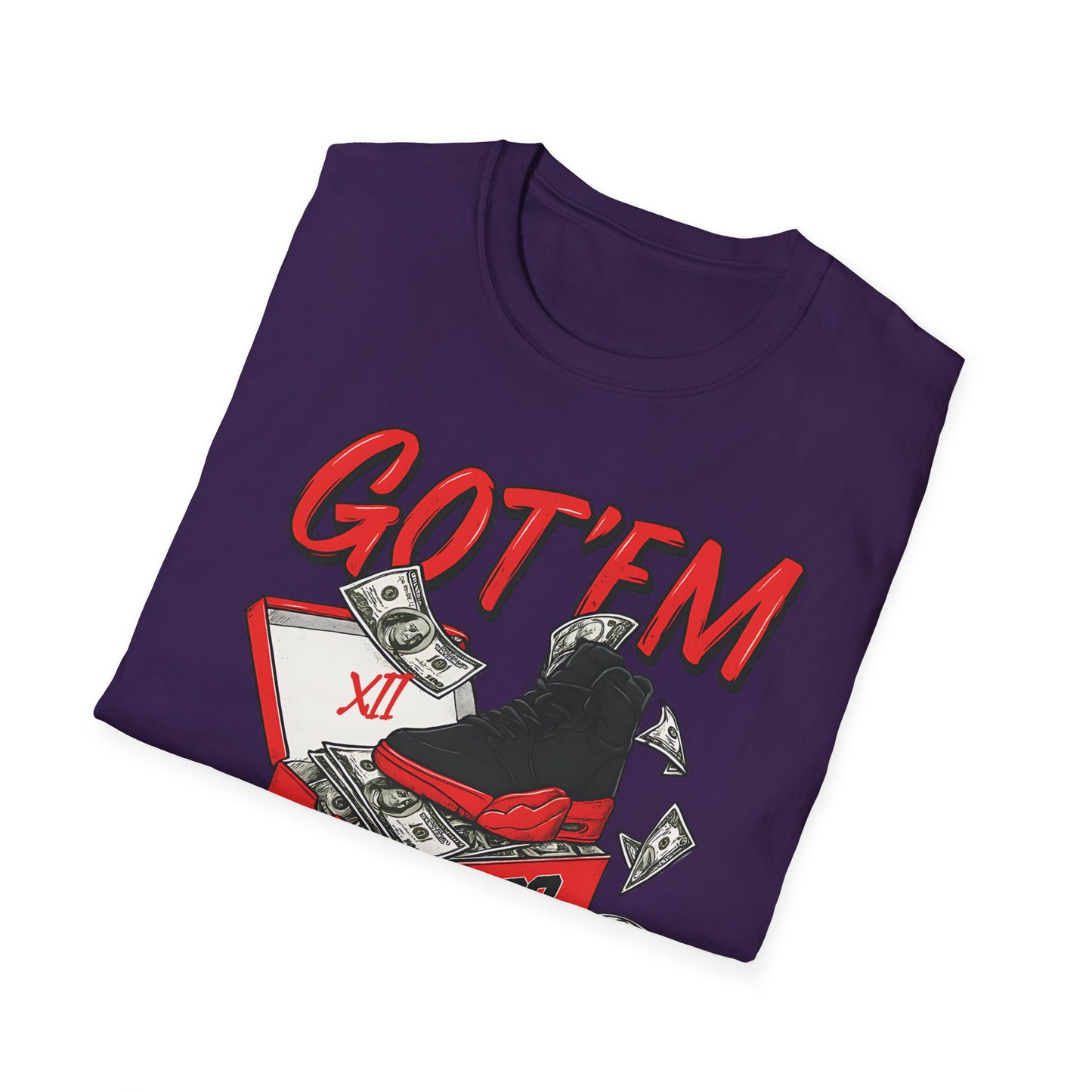 Streetwear Match Jordan 12 Retro Flu Game - XII Graffiti Sneakerhead T-Shirt
