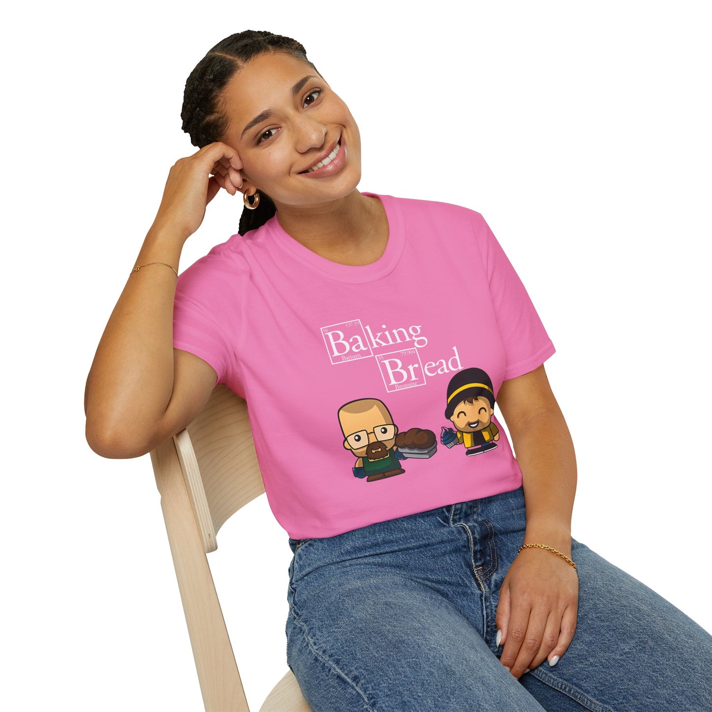 Funny Pop Culture Hilarious Chemistry Student Baking Bread T-Shirt
