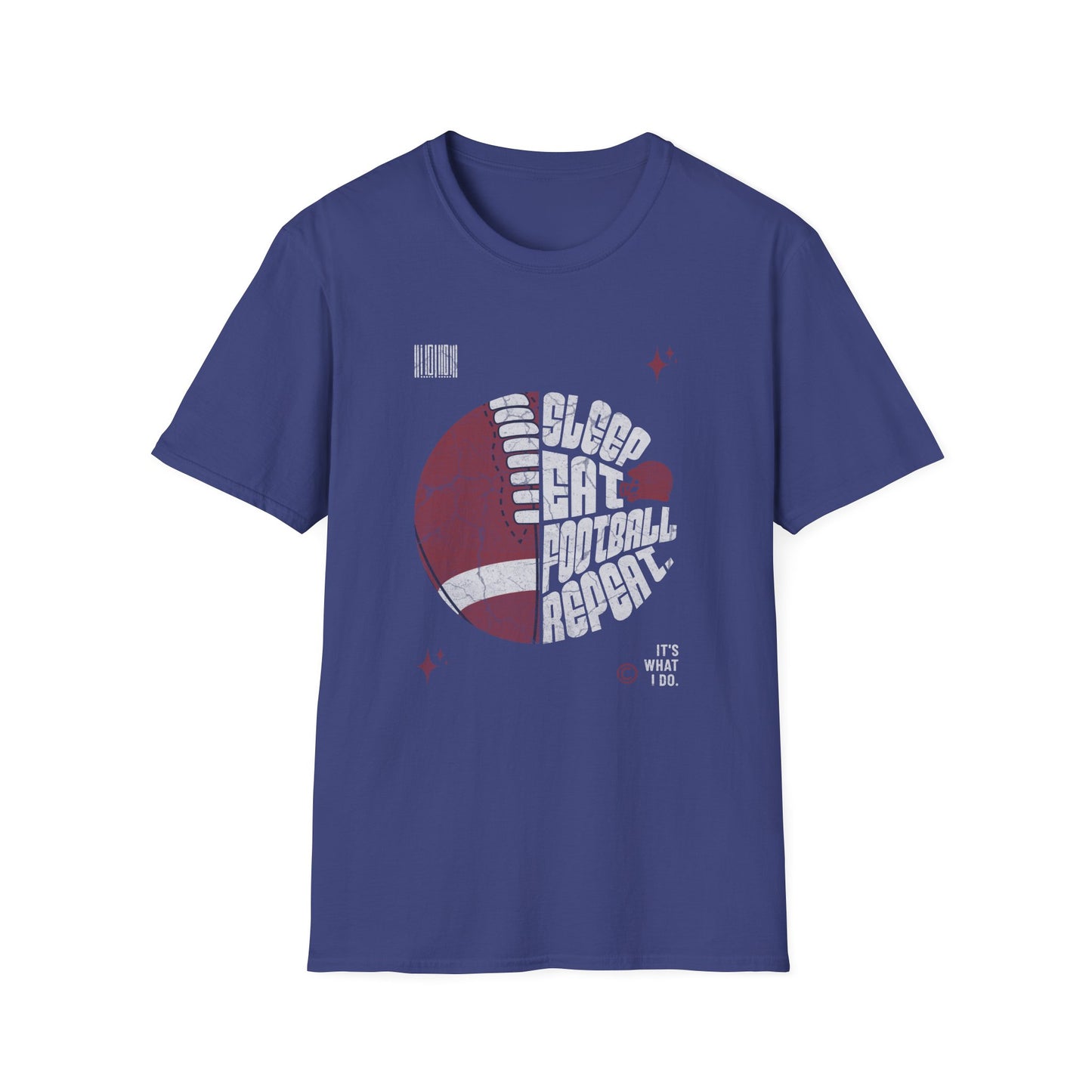 Eat Sleep Football Repeat Football Game Day T-Shirt