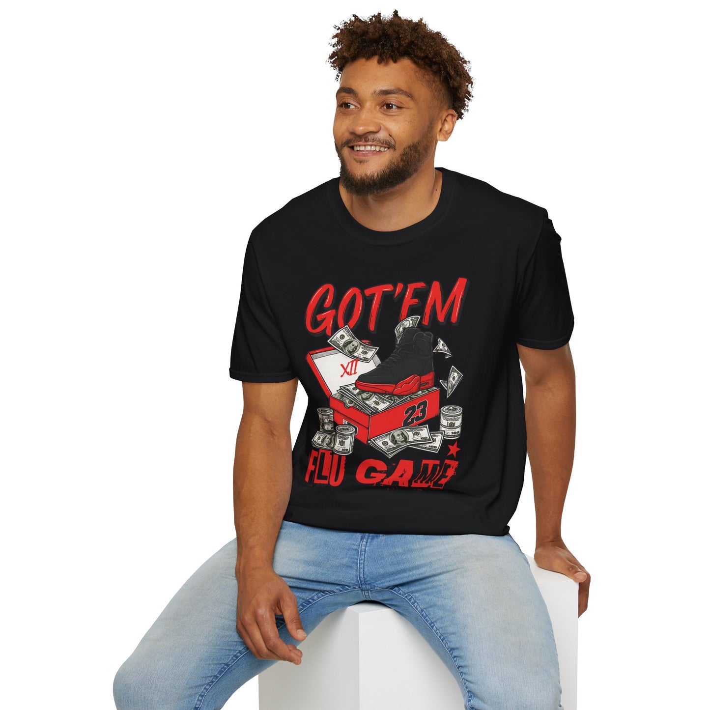 Streetwear Match Jordan 12 Retro Flu Game - XII Graffiti Sneakerhead T-Shirt