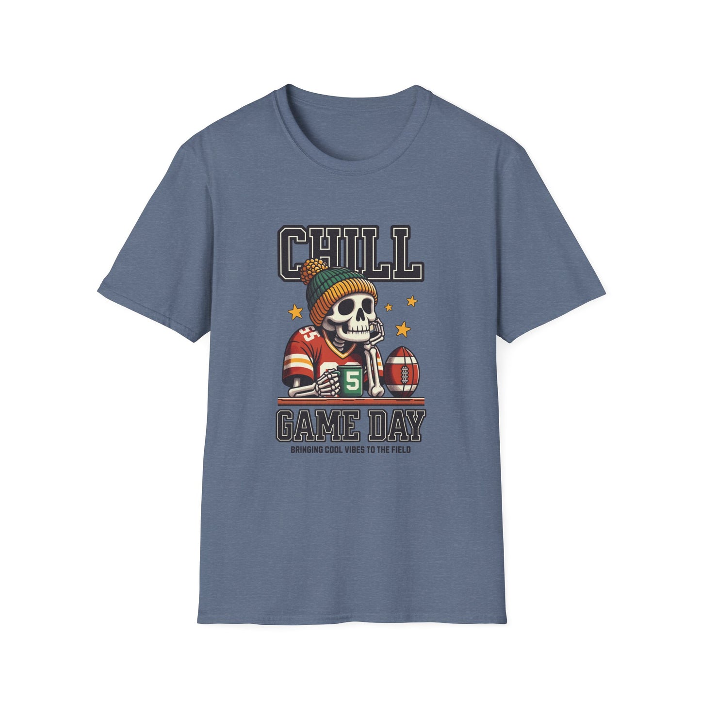 Coffee, Chill & Game Day Football Season T-Shirt