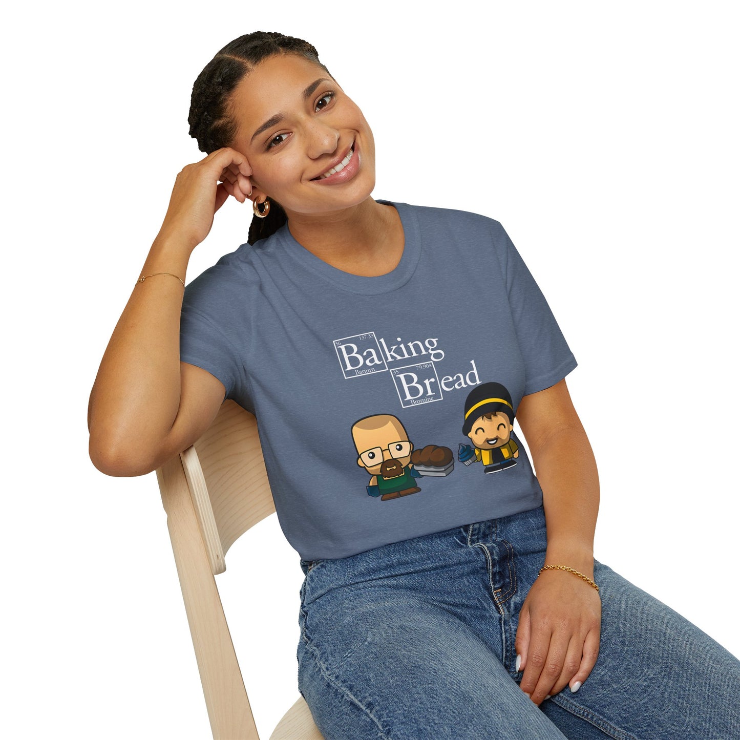 Funny Pop Culture Hilarious Chemistry Student Baking Bread T-Shirt