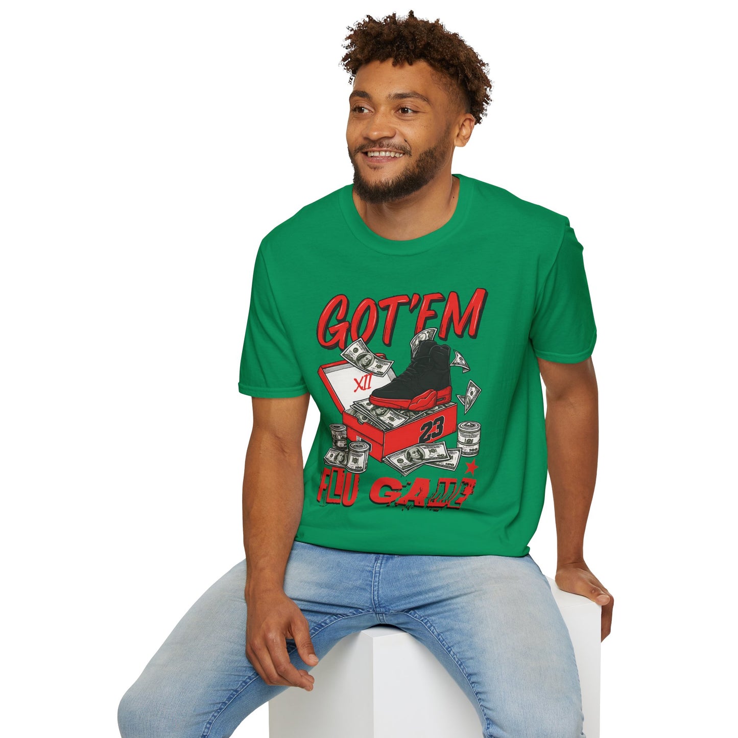 Streetwear Match Jordan 12 Retro Flu Game - XII Graffiti Sneakerhead T-Shirt