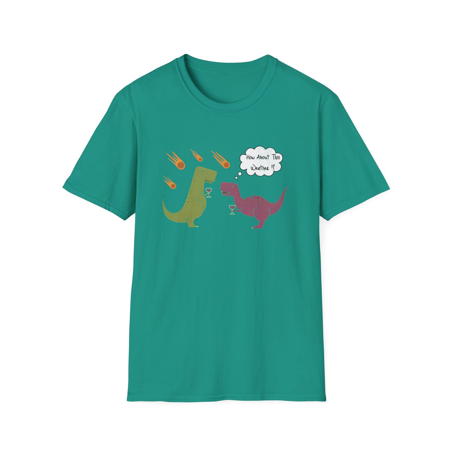 Funny T-Rex How About This Weather? Dino Puns T-Shirt