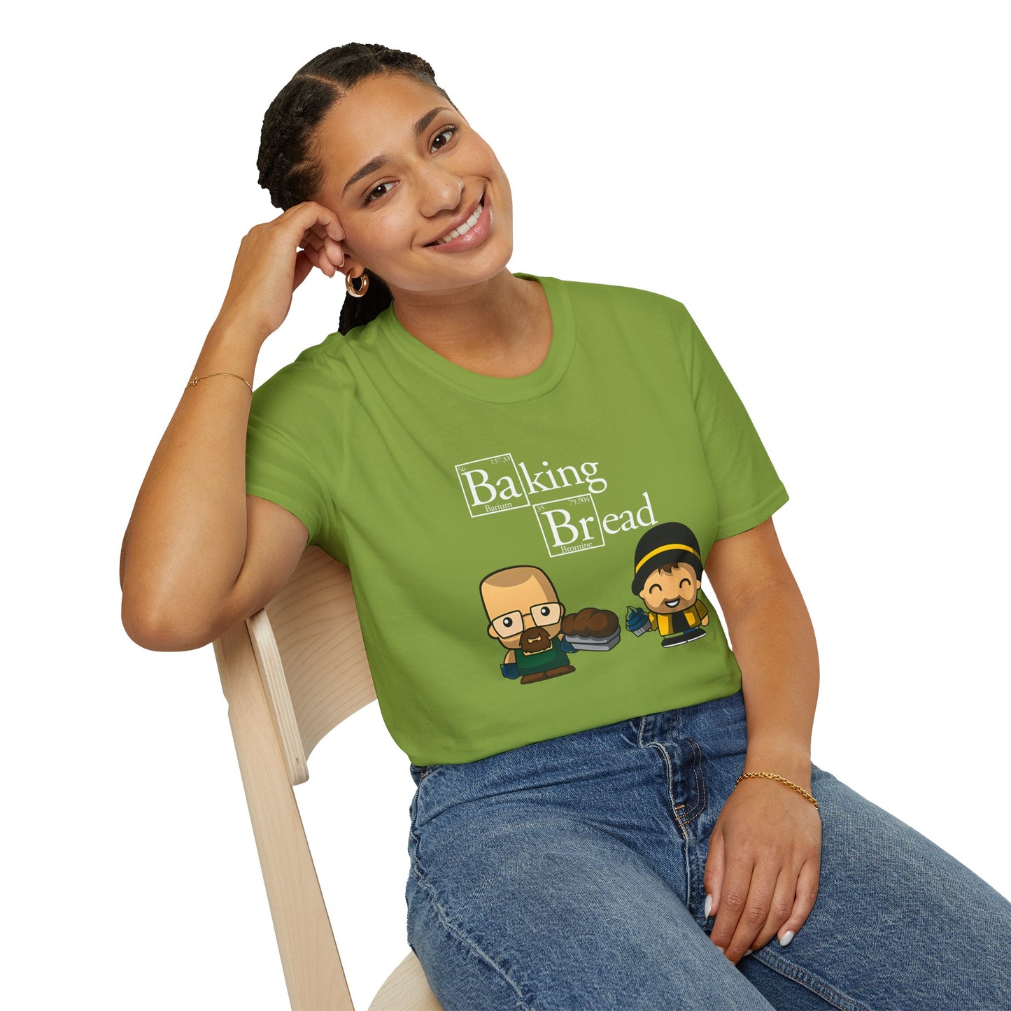 Funny Pop Culture Hilarious Chemistry Student Baking Bread T-Shirt