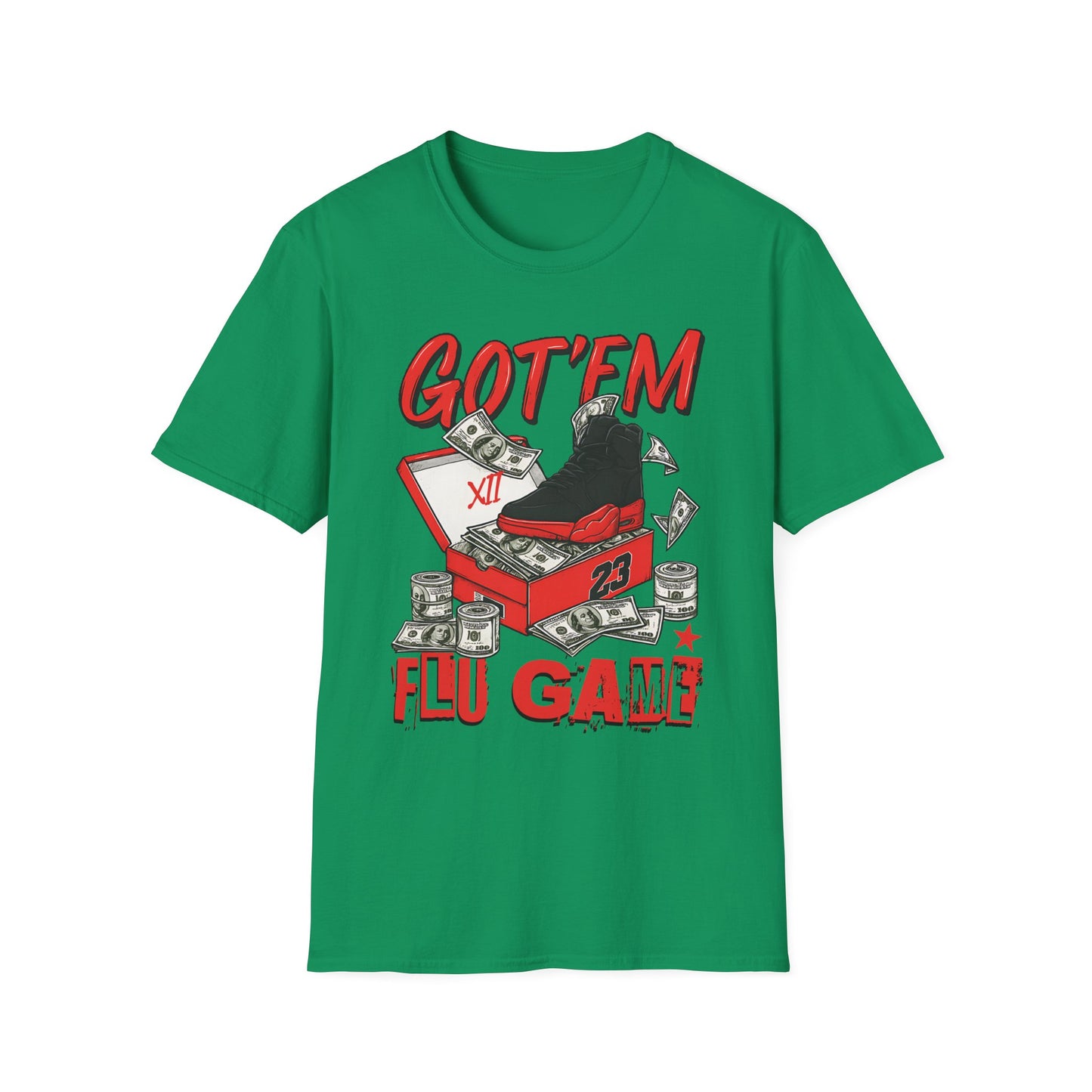 Streetwear Match Jordan 12 Retro Flu Game - XII Graffiti Sneakerhead T-Shirt