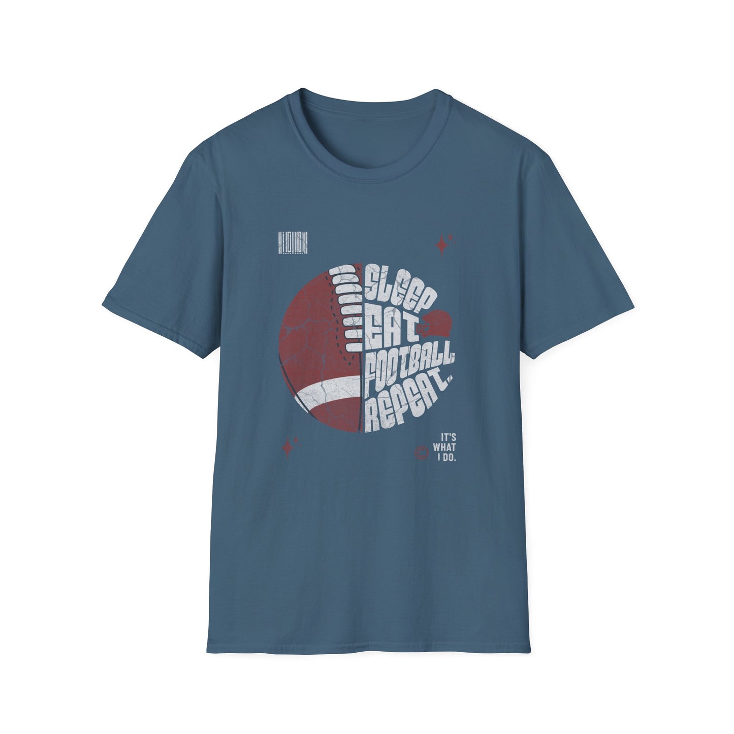 Eat Sleep Football Repeat Football Game Day T-Shirt
