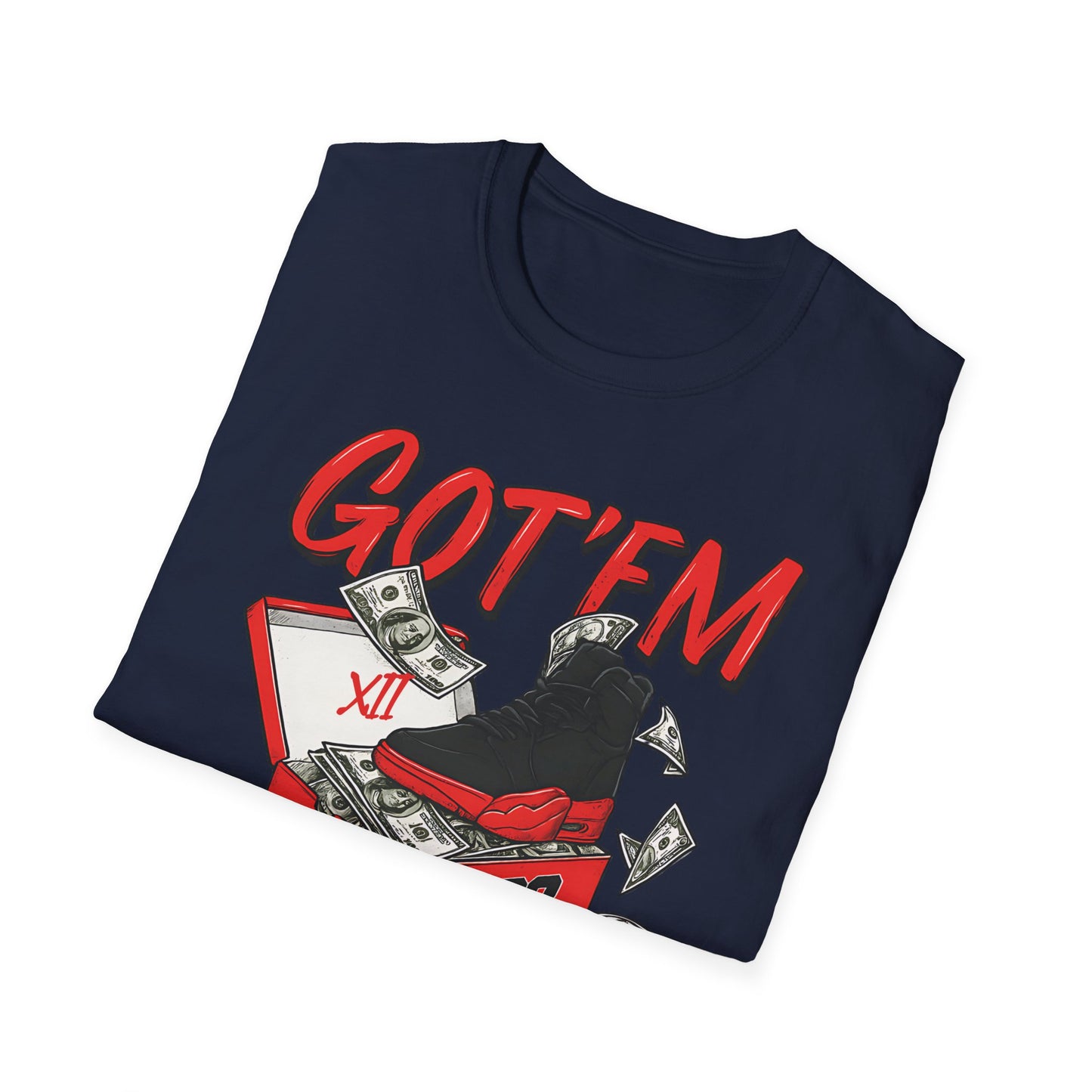 Streetwear Match Jordan 12 Retro Flu Game - XII Graffiti Sneakerhead T-Shirt