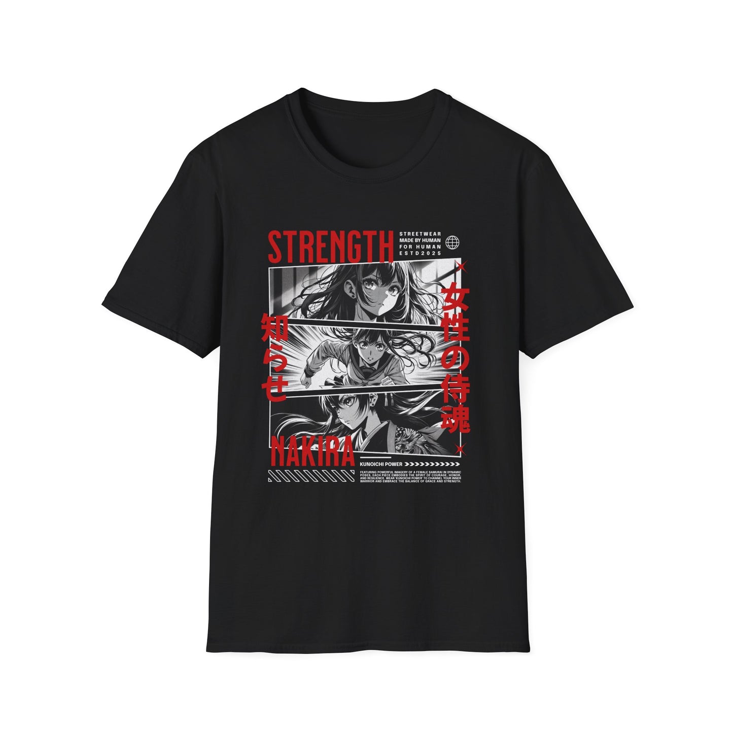 Nakira Strength Anime Girl T-Shirt