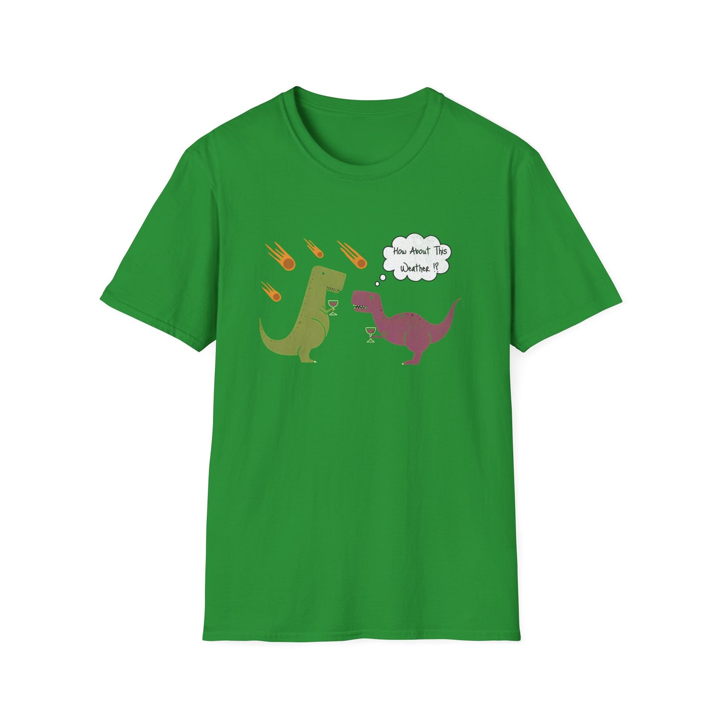 Funny T-Rex How About This Weather? Dino Puns T-Shirt