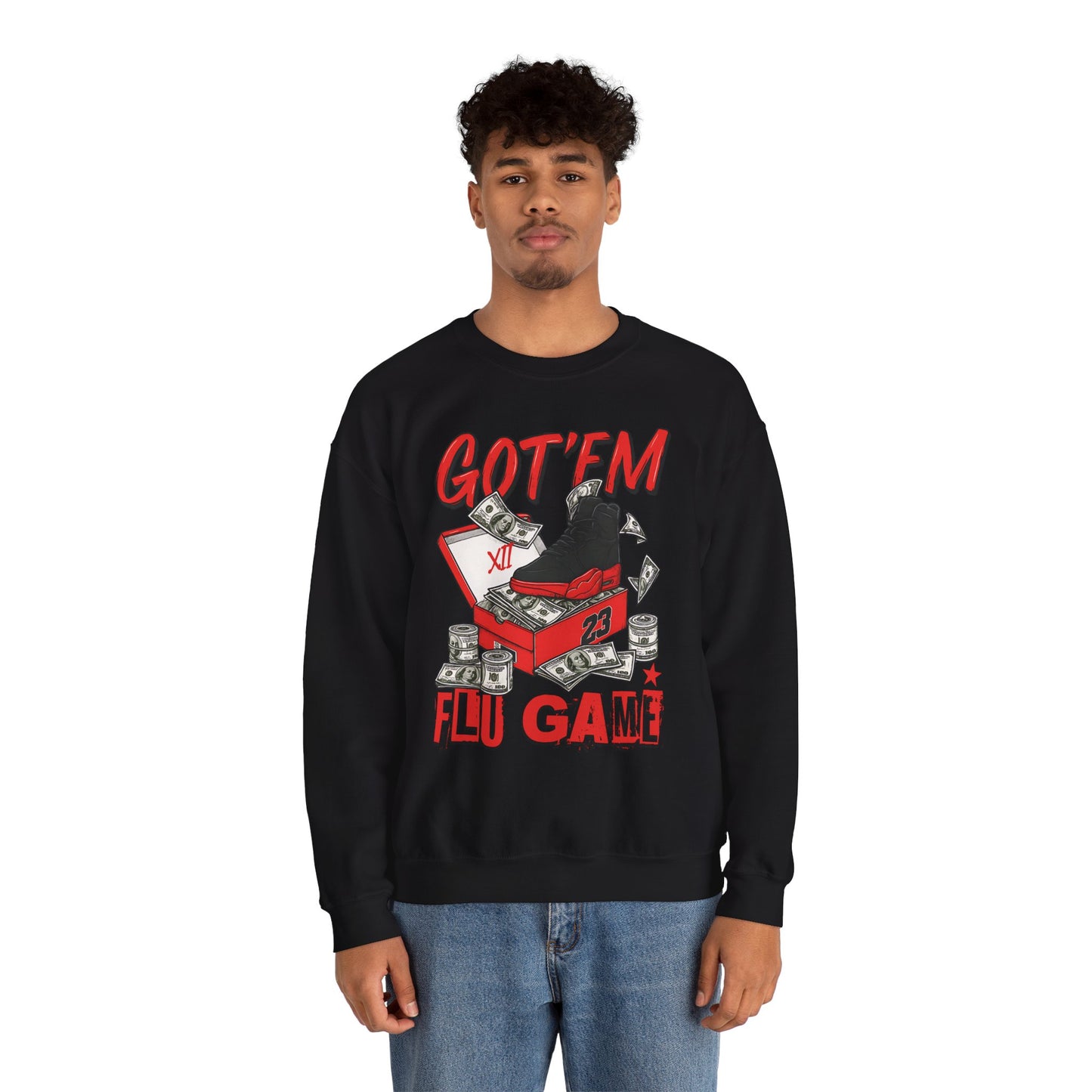 Streetwear Sneakerhead Match Jordan 12 Retro Flu Game Sweatshirt