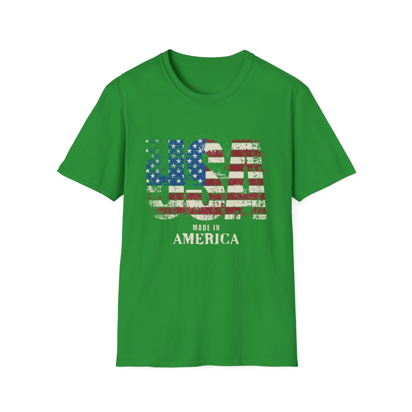 USA Pride US Flag Made in America 4th of July T-shirt