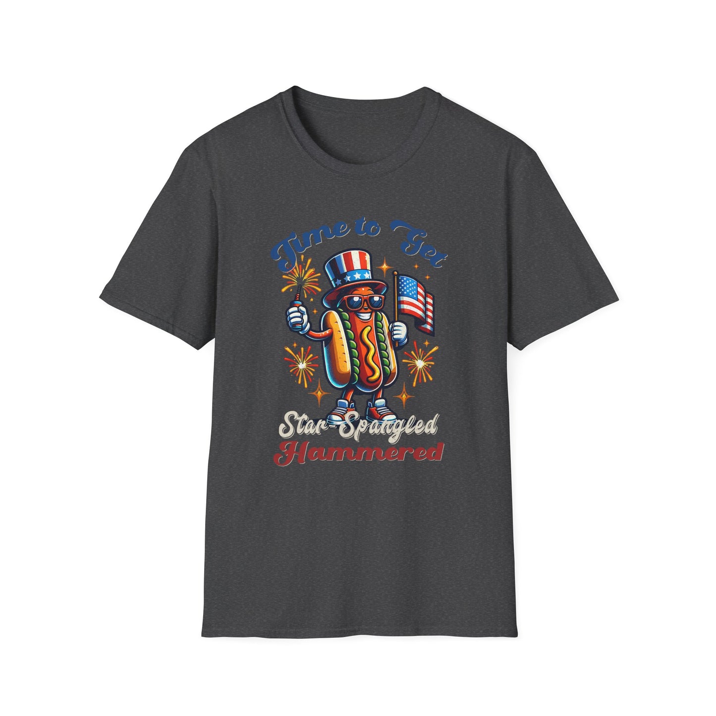 BBQ Hotdogs & Star-Spangled Shenanigans 4th of July T-shirt