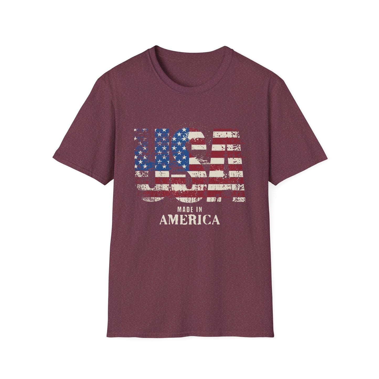 USA Pride US Flag Made in America 4th of July T-shirt