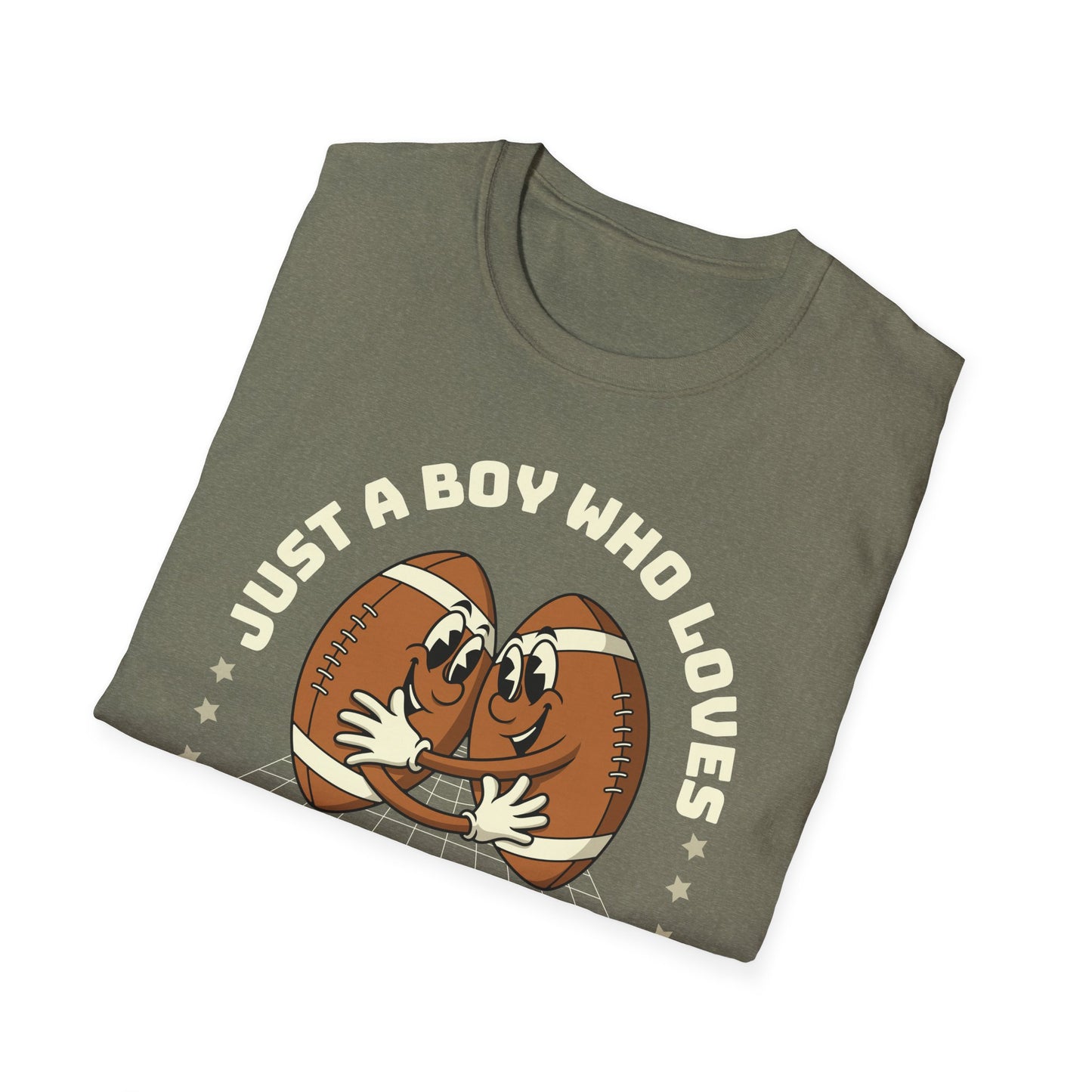 Just a Boy Who Loves Football Game Day T-Shirt