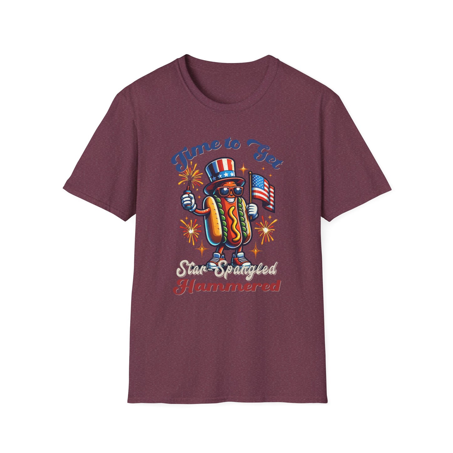 BBQ Hotdogs & Star-Spangled Shenanigans 4th of July T-shirt