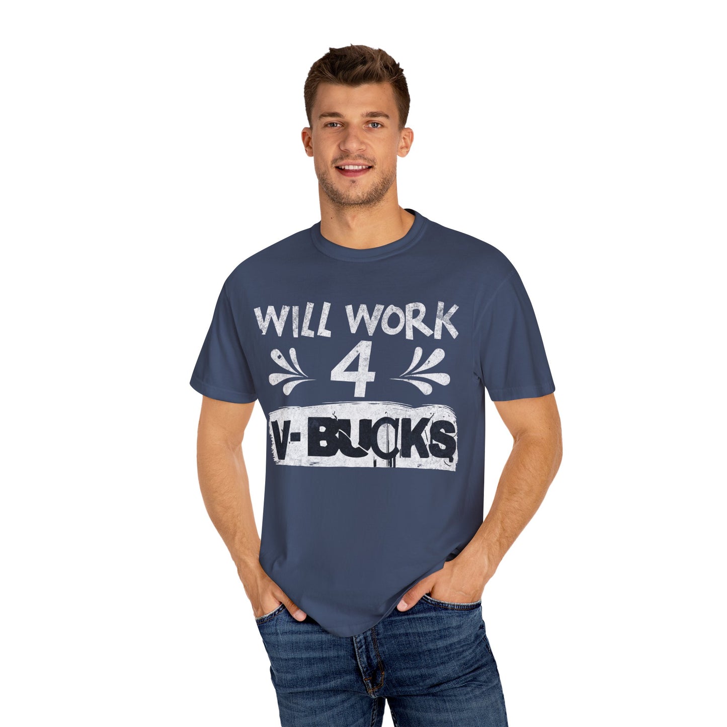 Will Work for V-Bucks Funny Gamer T-shirt
