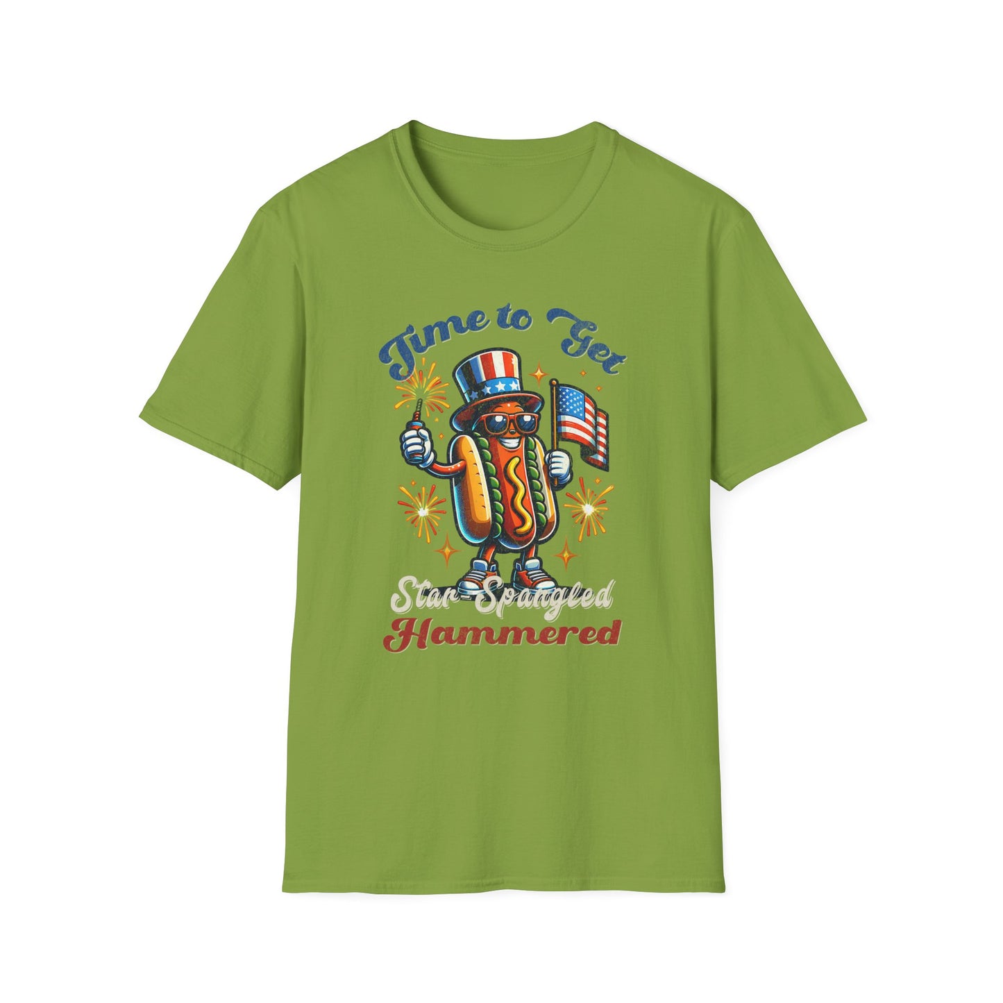 BBQ Hotdogs & Star-Spangled Shenanigans 4th of July T-shirt