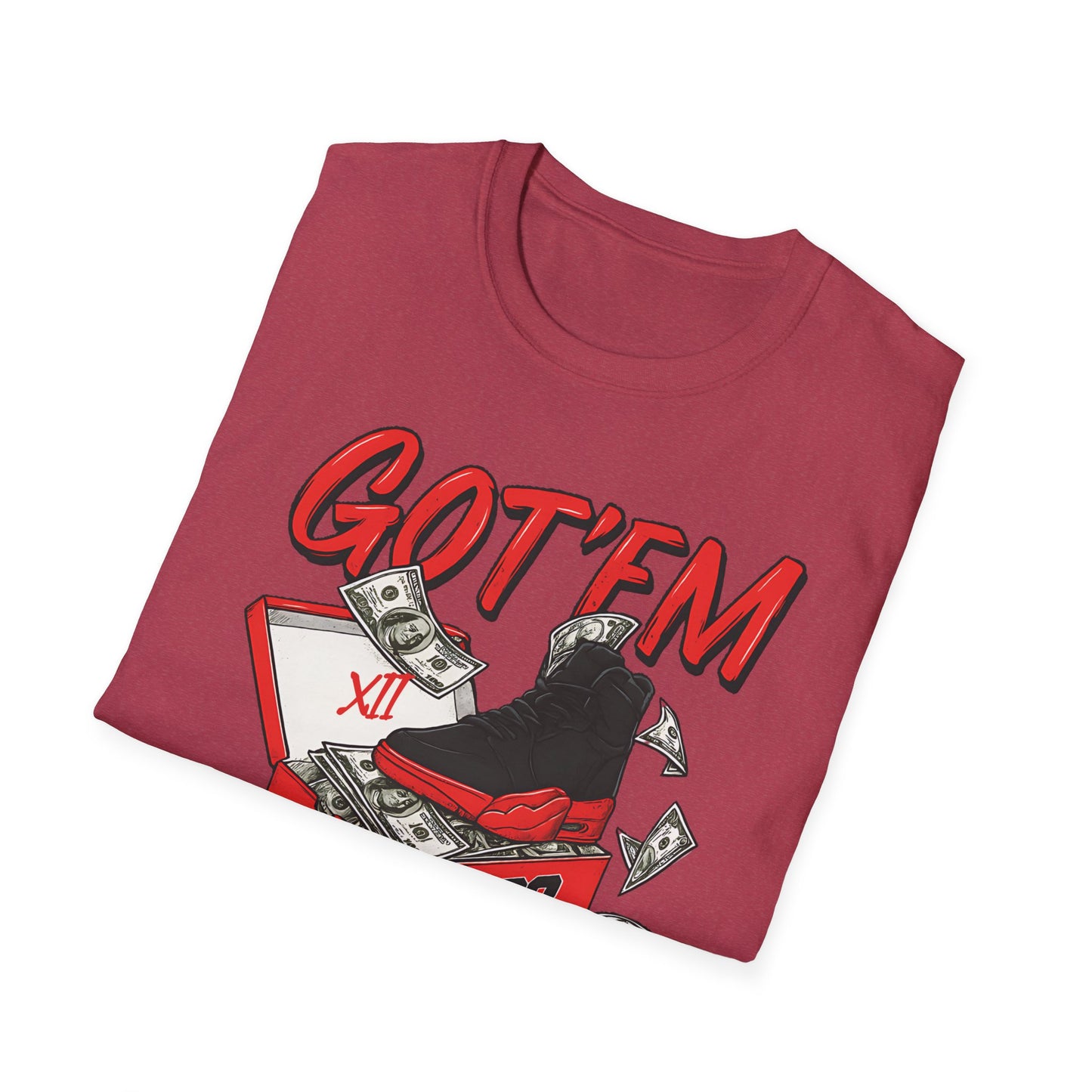 Streetwear Match Jordan 12 Retro Flu Game - XII Graffiti Sneakerhead T-Shirt