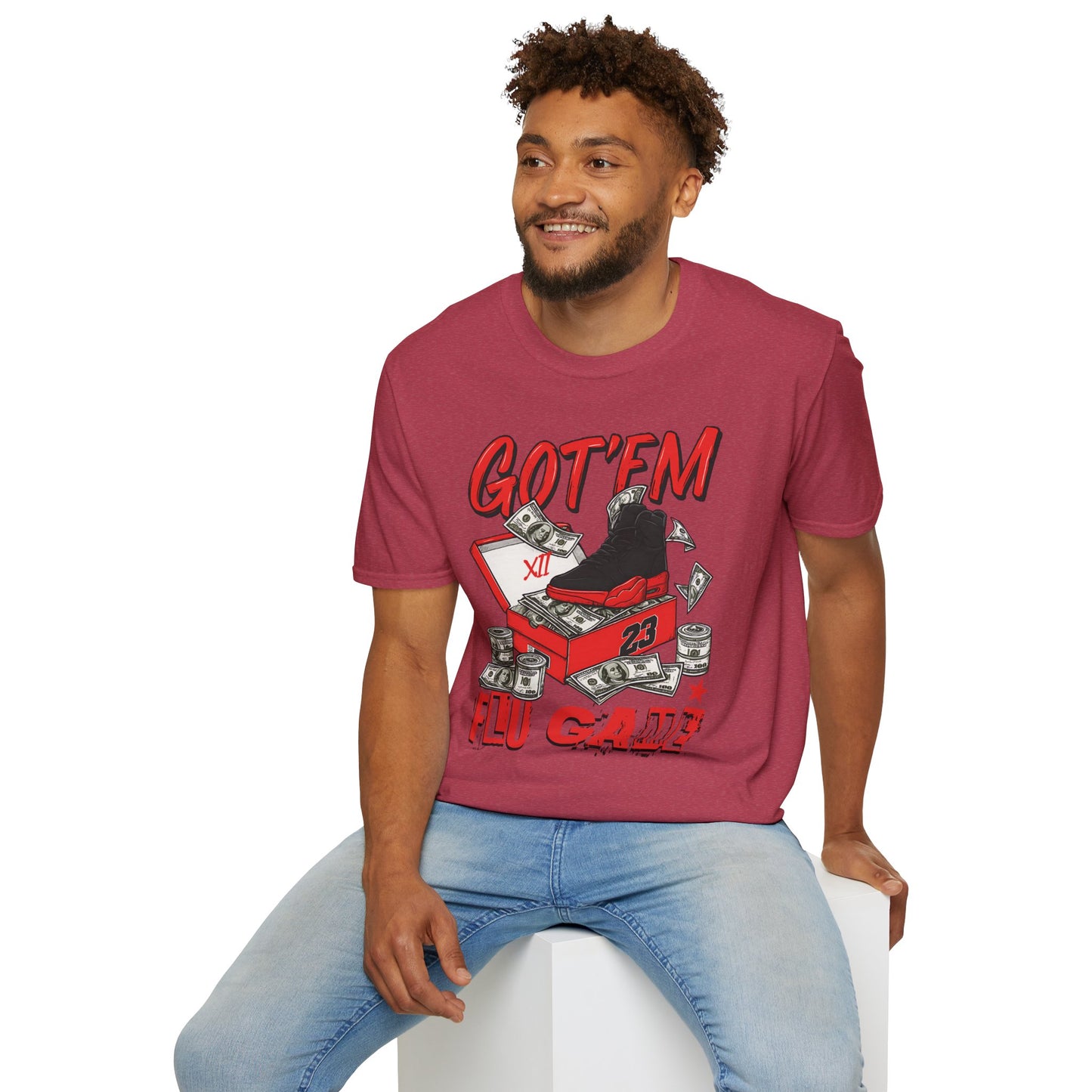 Streetwear Match Jordan 12 Retro Flu Game - XII Graffiti Sneakerhead T-Shirt