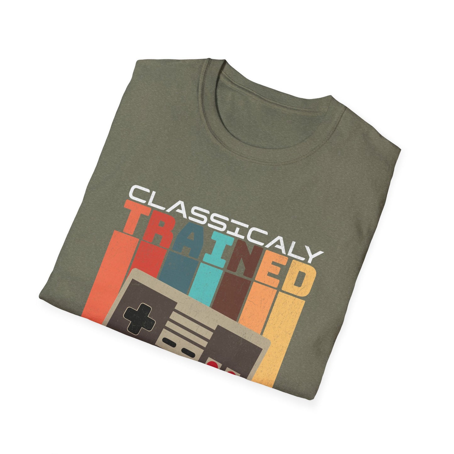 Retro Classically Trained on 8-Bit Quests Gamer T-Shirt