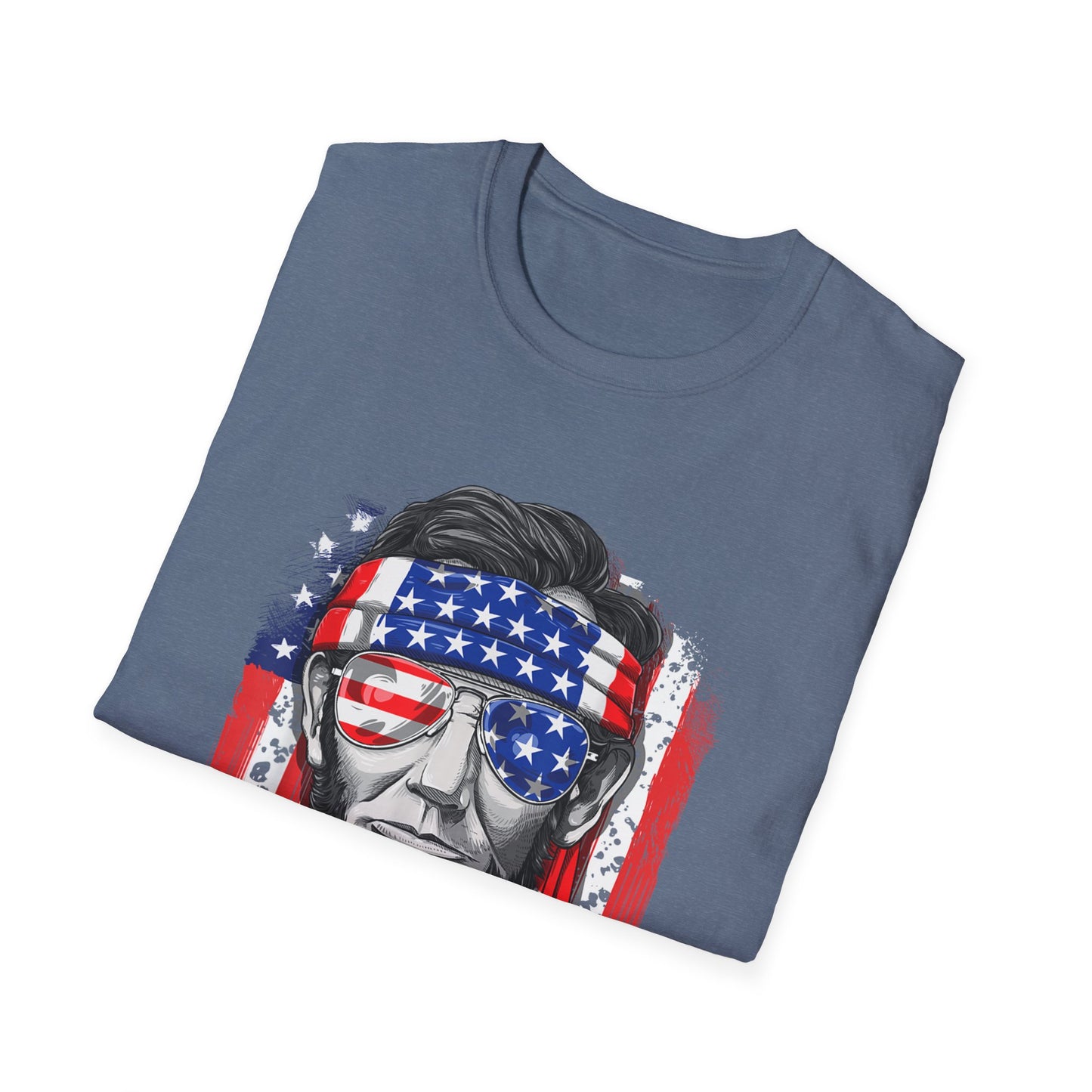 US Abe President Lincoln Merica 4th of July T-Shirt
