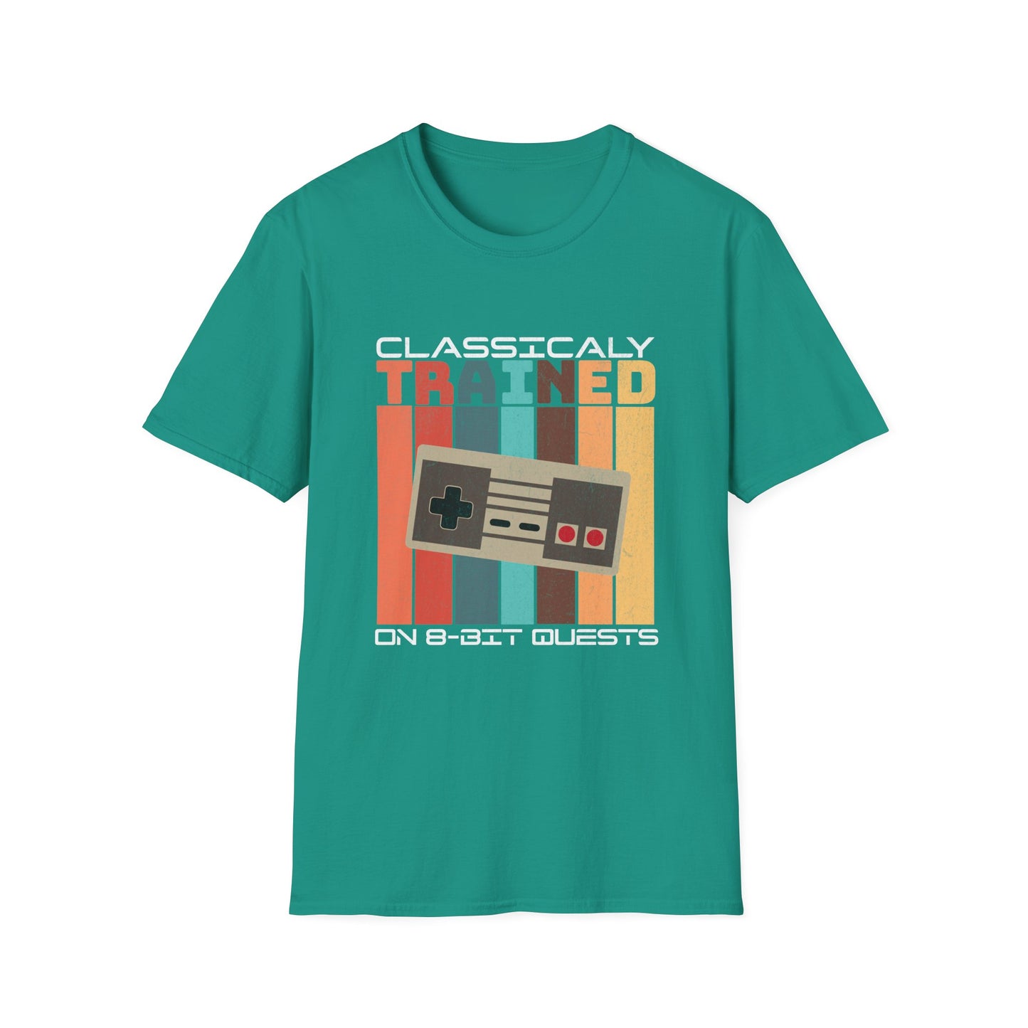 Retro Classically Trained on 8-Bit Quests Gamer T-Shirt