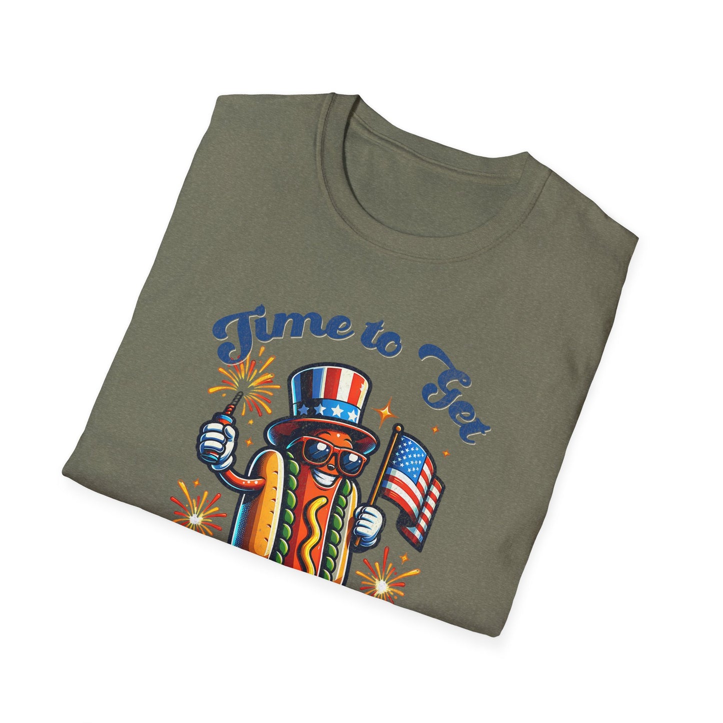 BBQ Hotdogs & Star-Spangled Shenanigans 4th of July T-shirt