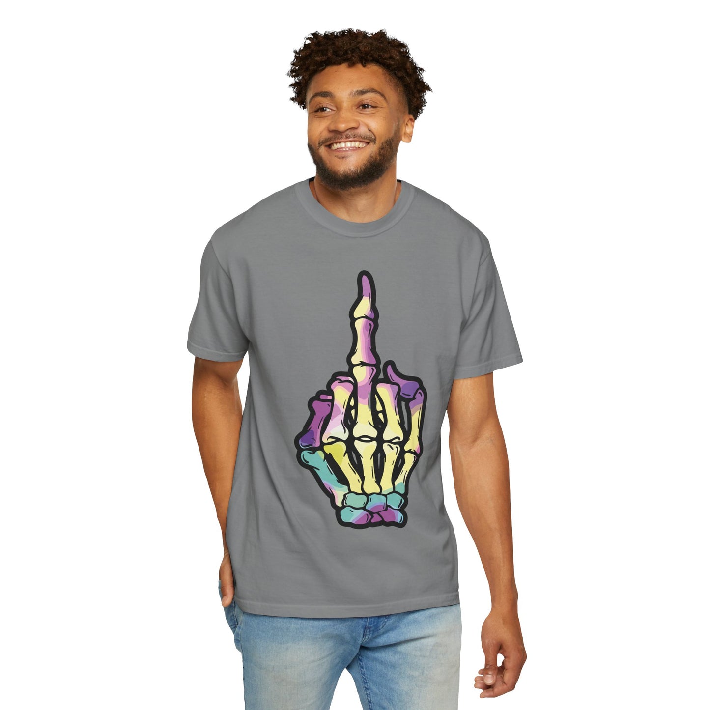 Skeleton Hand F You Streetwear T-shirt