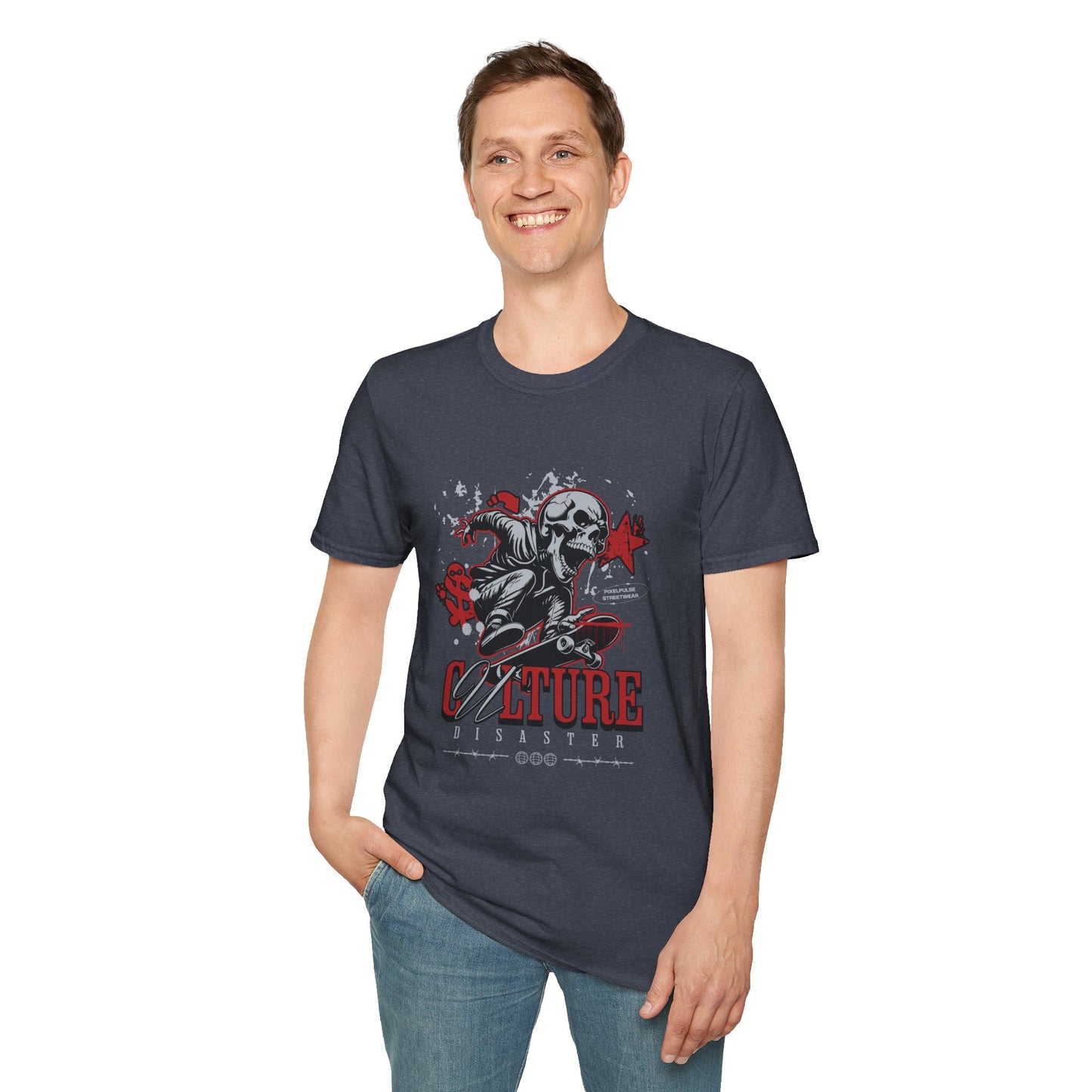 Culture is a Disaster Streetwear Funny Skull T-Shirt